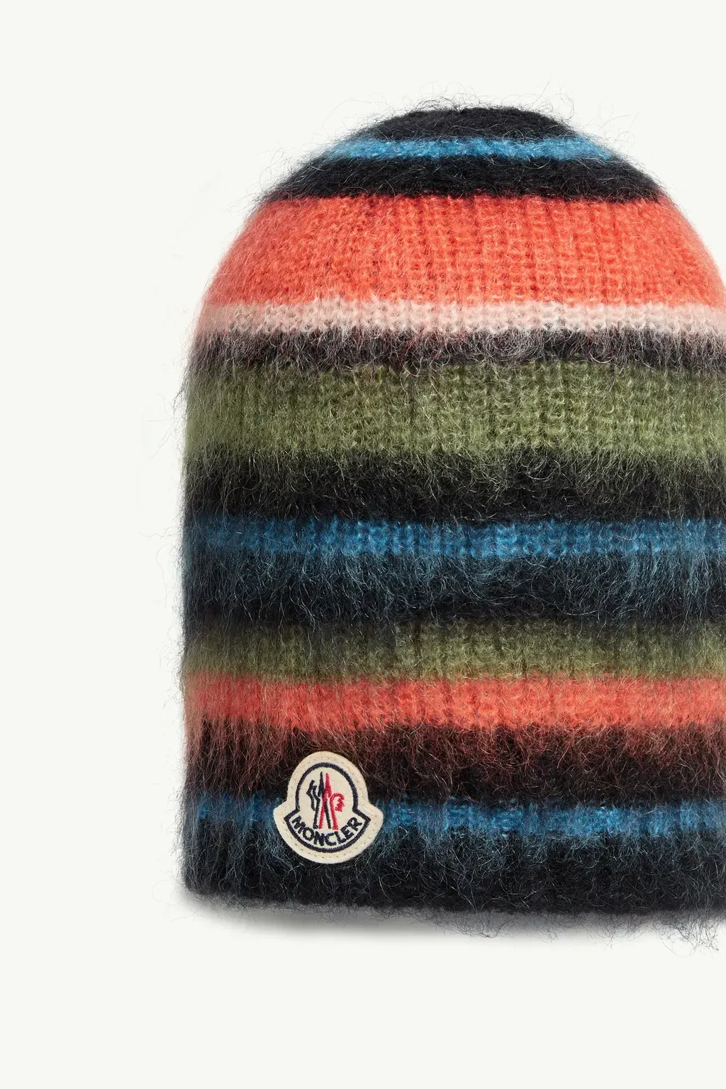 Striped Mohair Beanie