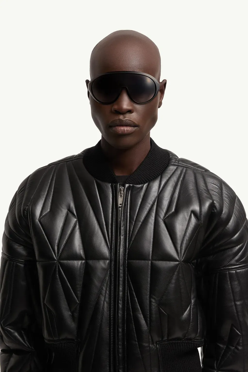 Moncler + Rick Owens Contrast Oval Sunglasses