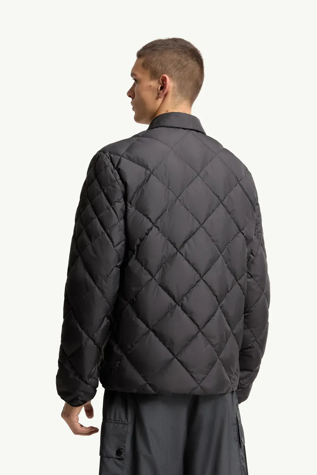 Atria Diamond-Quilted Down Shirt Jacket