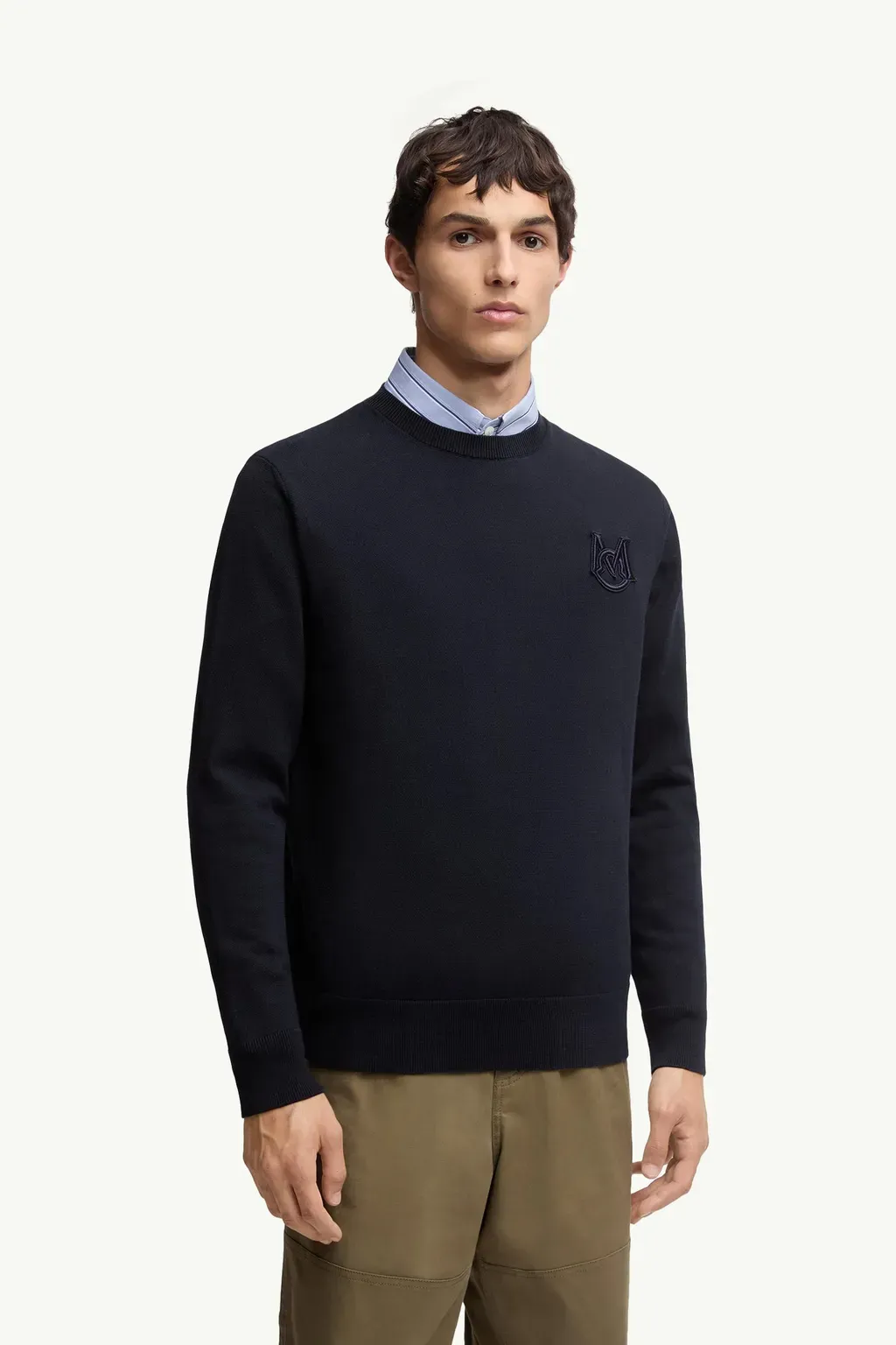 Embroidered Monogram Cotton Jumper