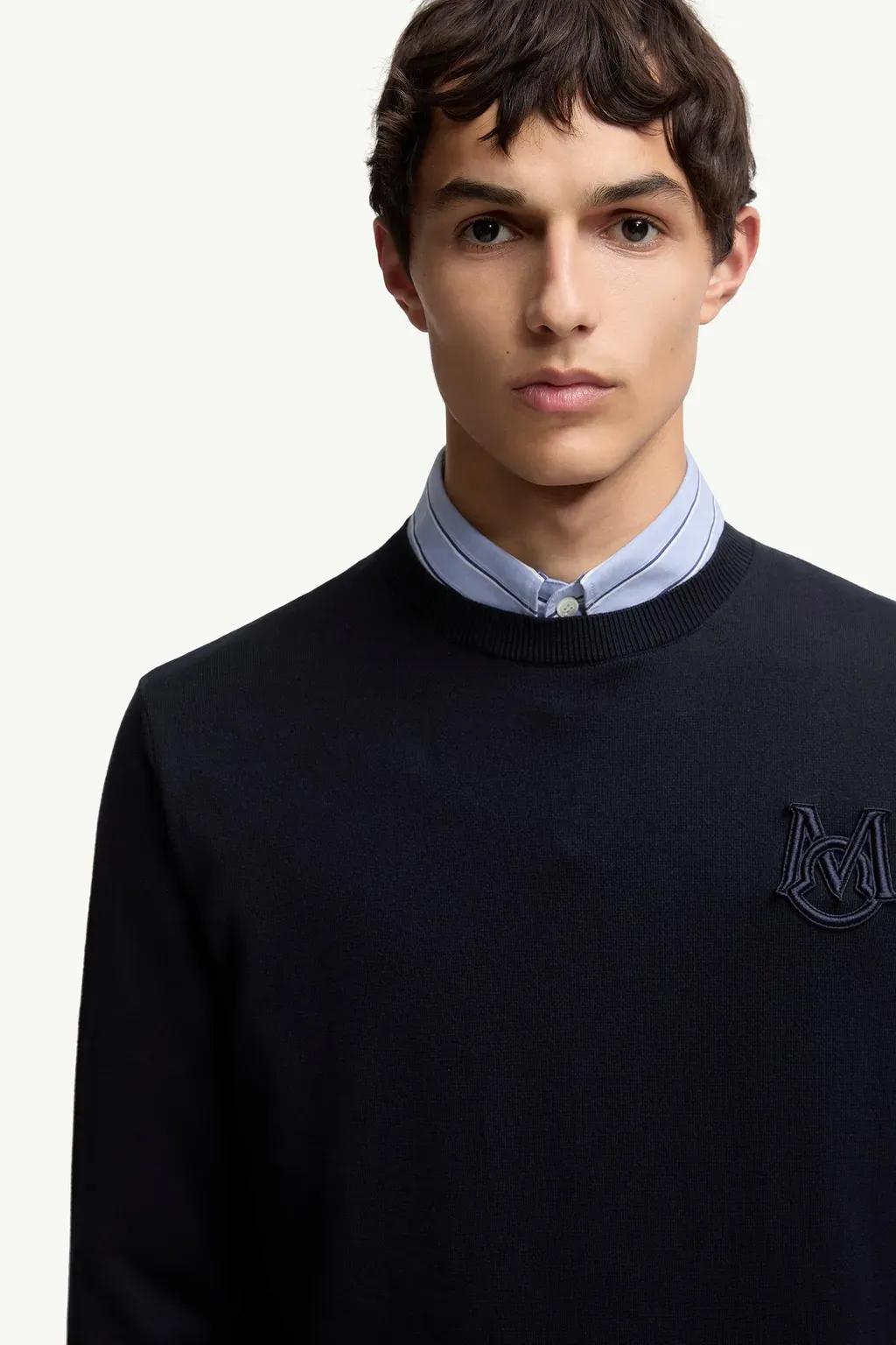 Embroidered Monogram Cotton Jumper