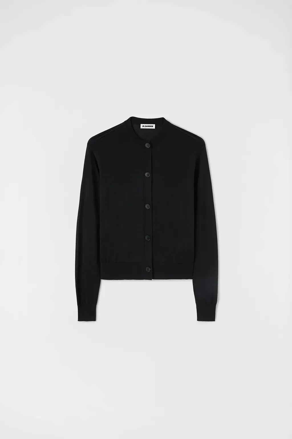 Cashmere Blend Crew-Neck Cardigan