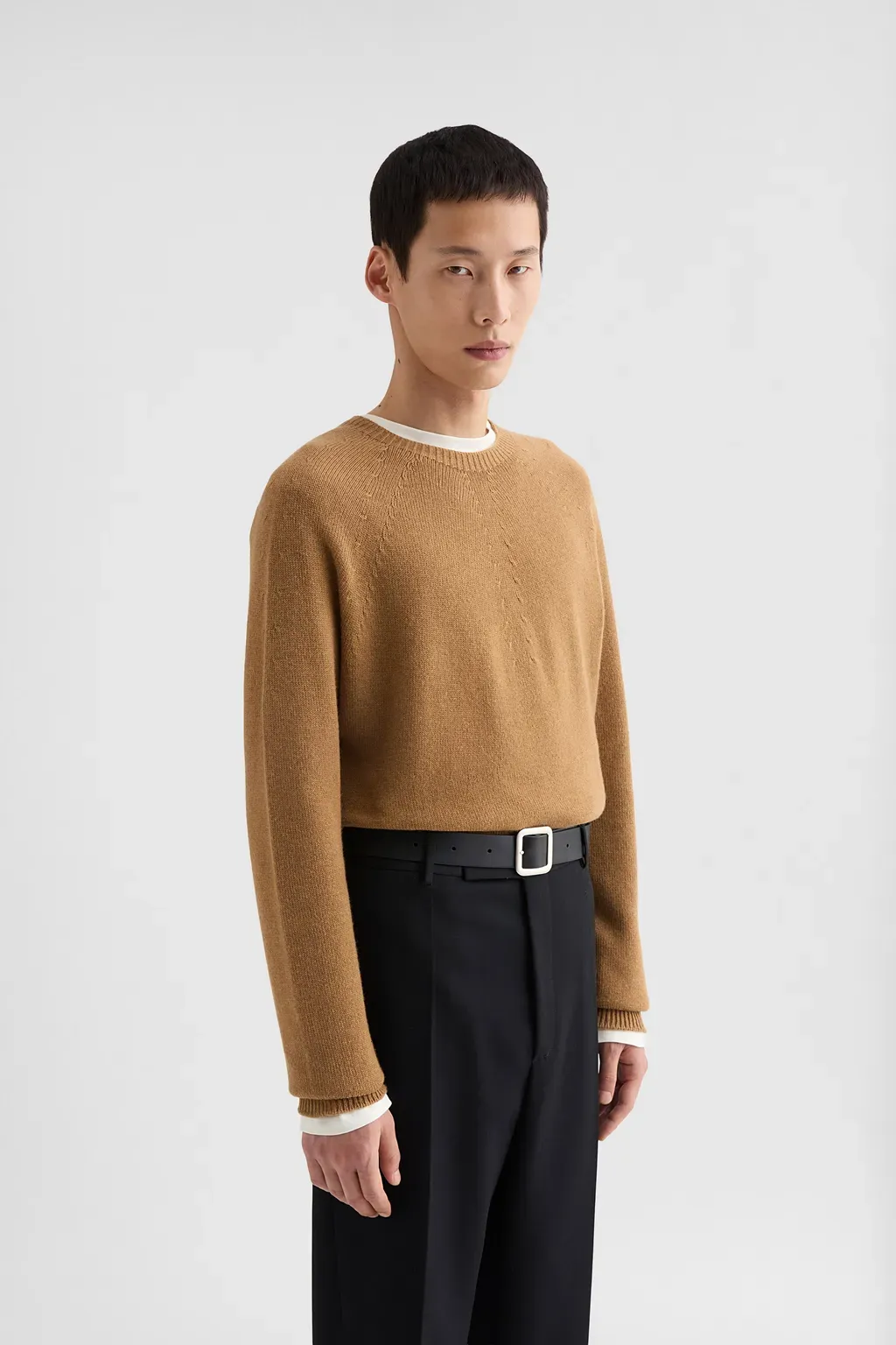 Cashmere Blend Crew-Neck Sweater