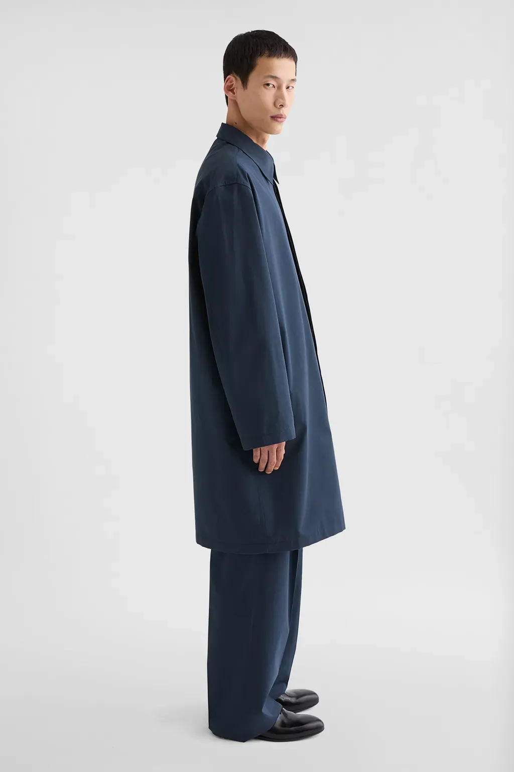 Cotton Blend Poplin Coat