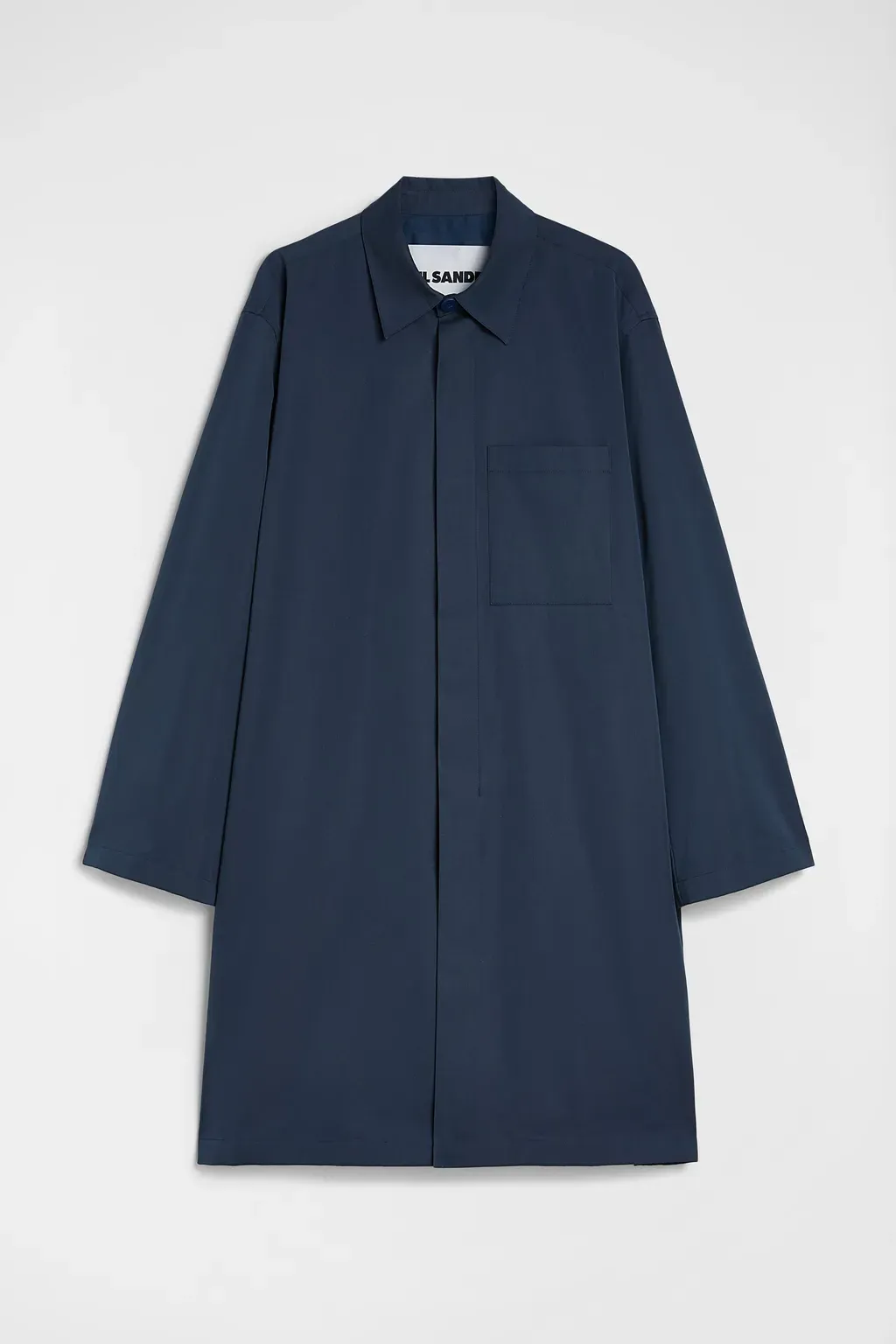 Cotton Blend Poplin Coat