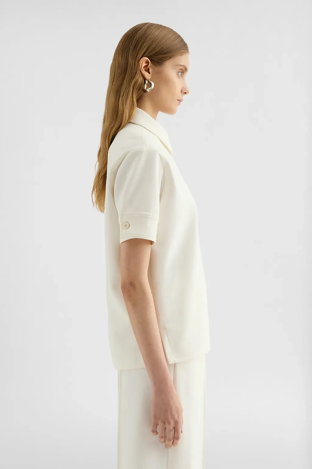 Cotton Blend Polo T-Shirt