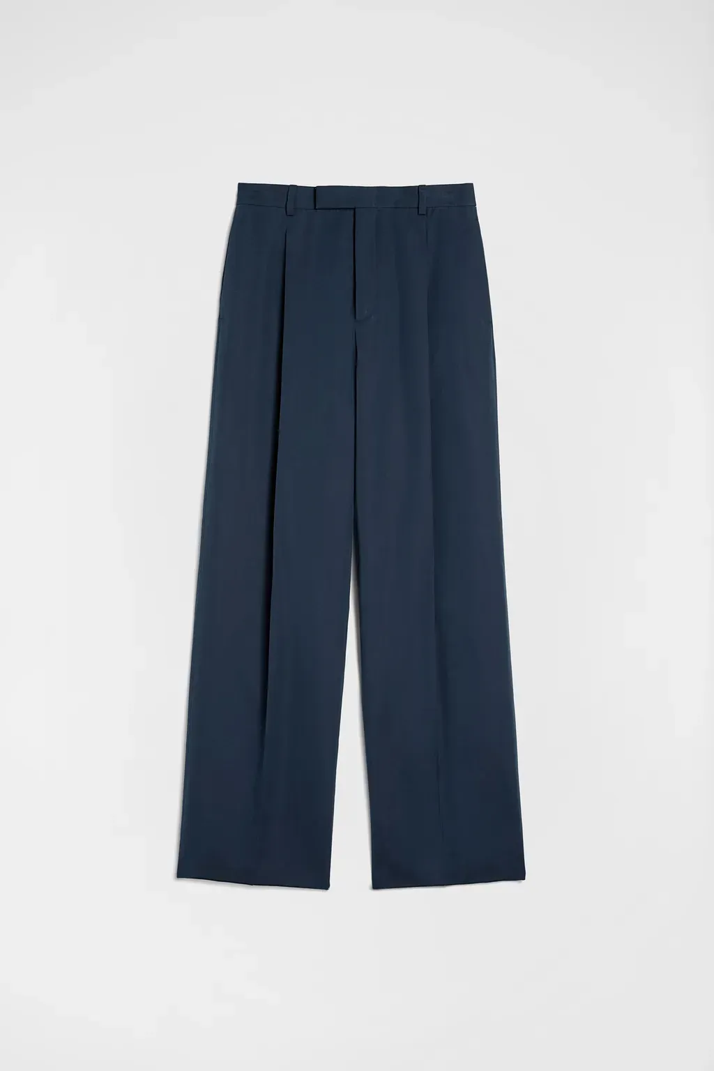 Cotton Blend Poplin Trousers