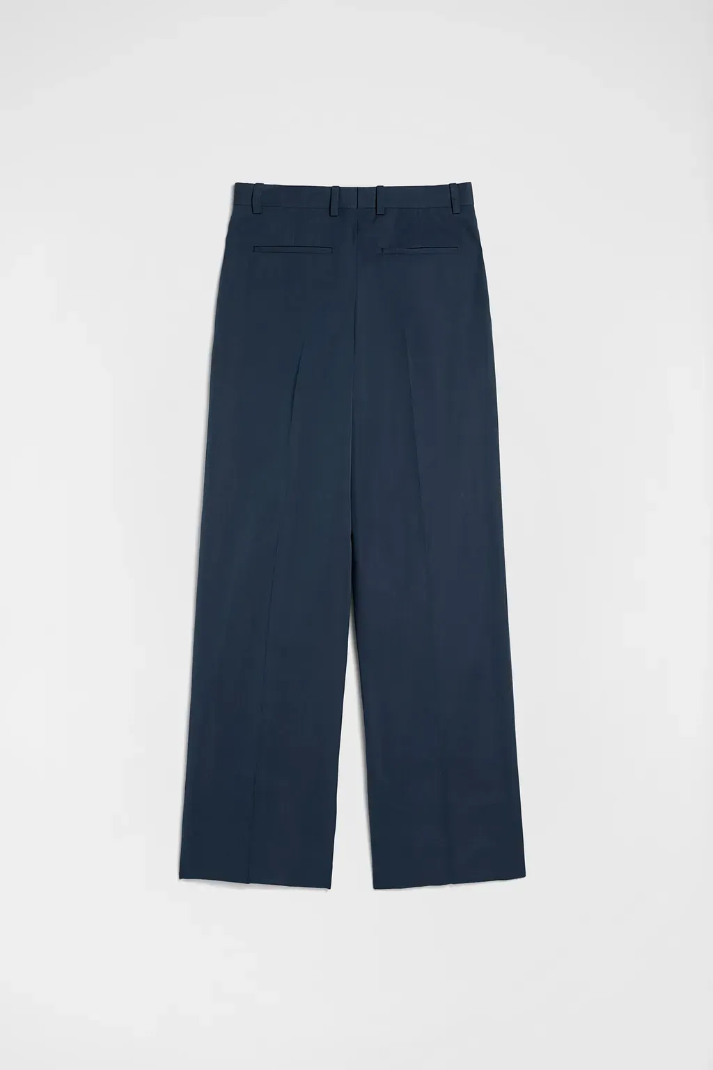 Cotton Blend Poplin Trousers