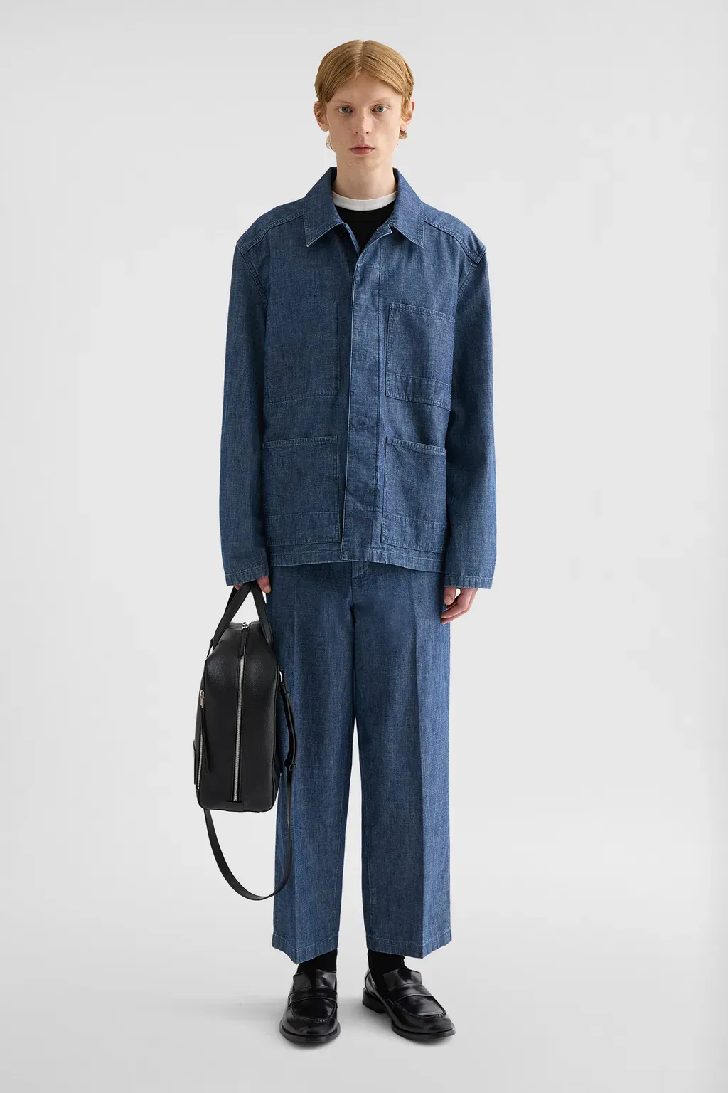 Cotton Chambray Blouson