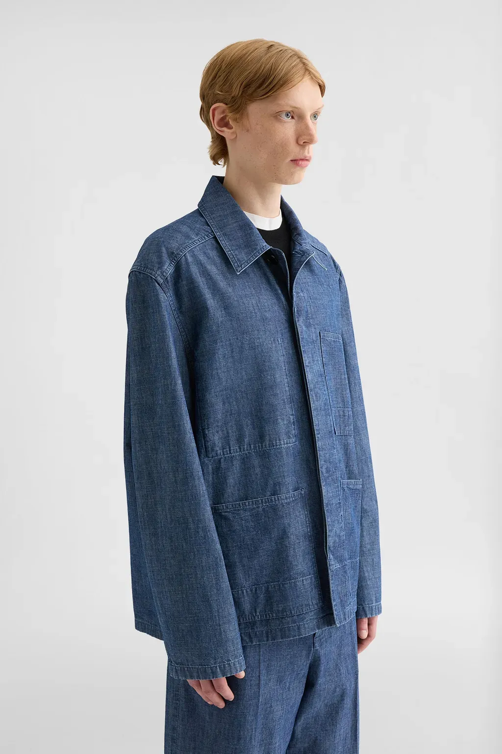 Cotton Chambray Blouson