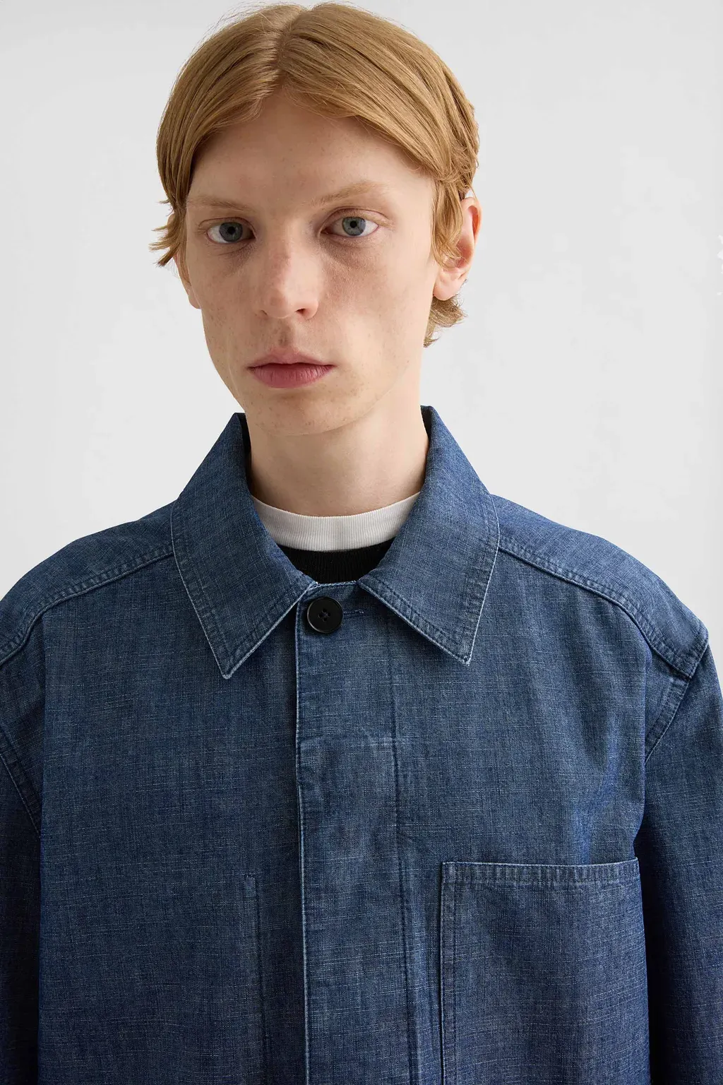 Cotton Chambray Blouson