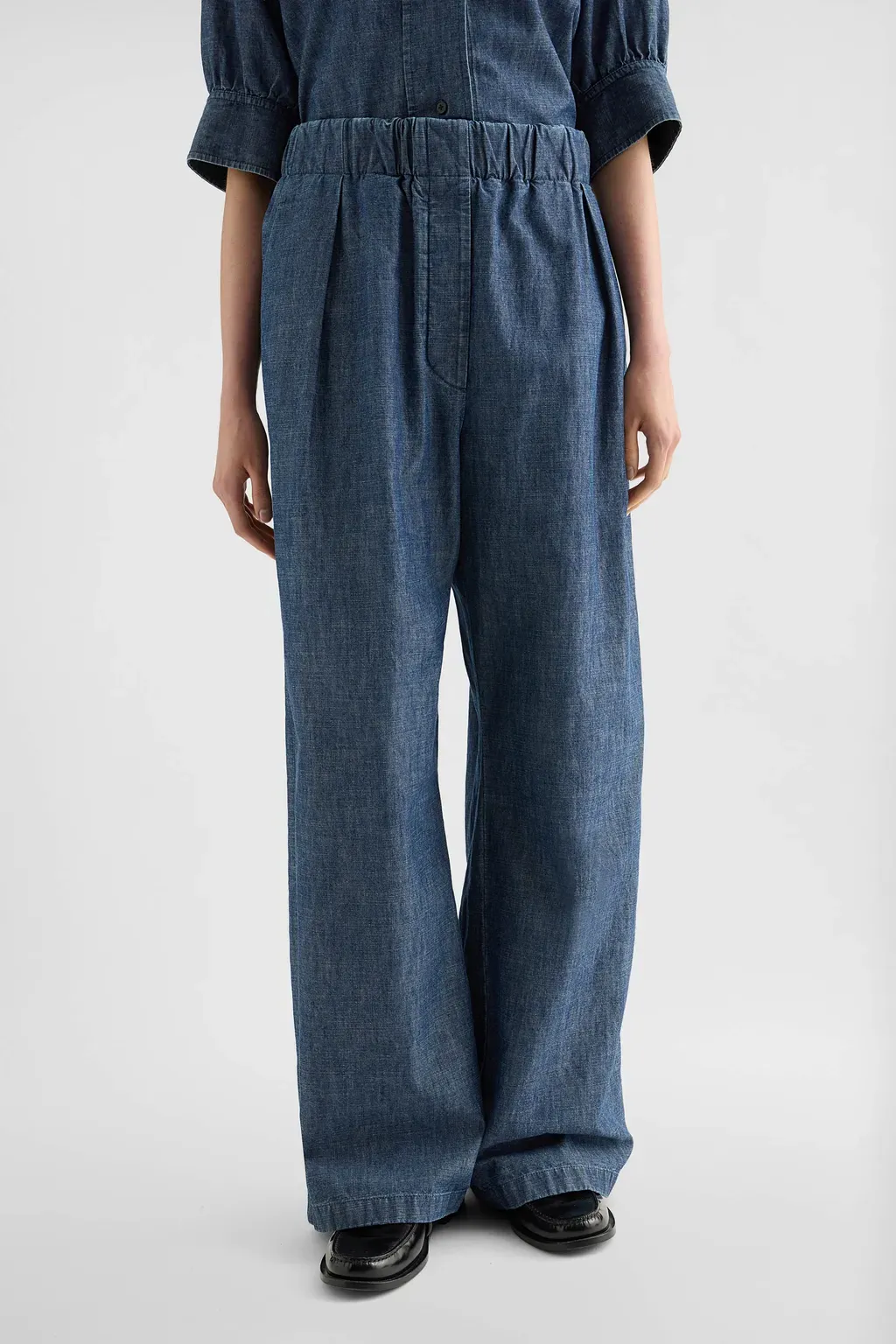 Cotton Chambray Trousers