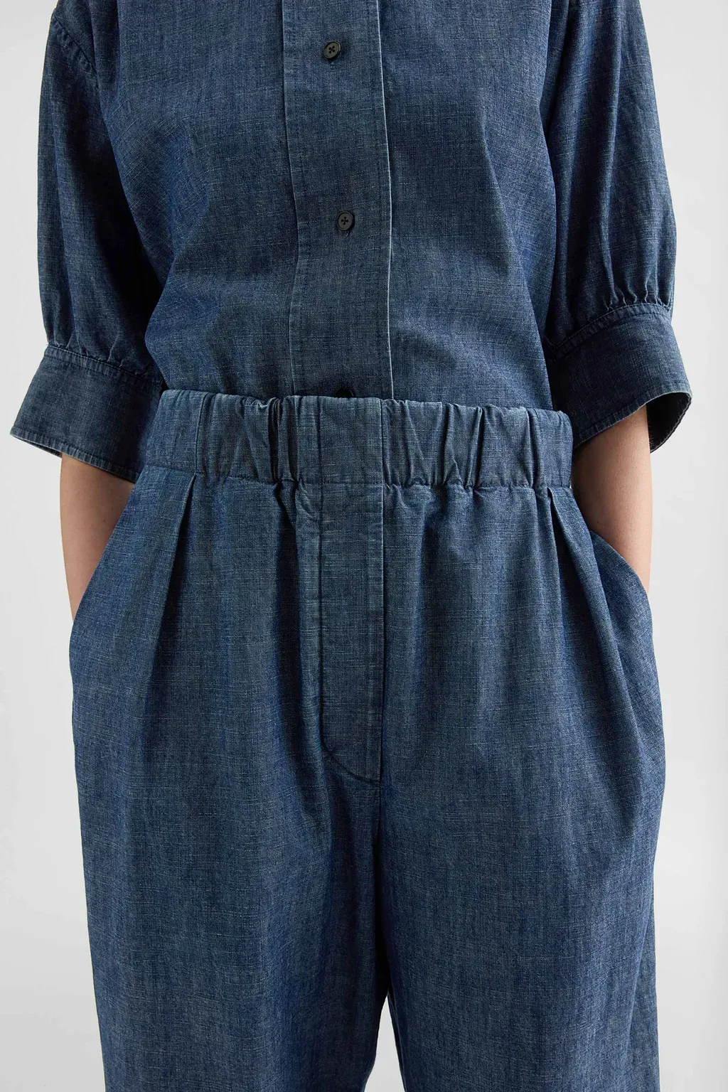 Cotton Chambray Trousers