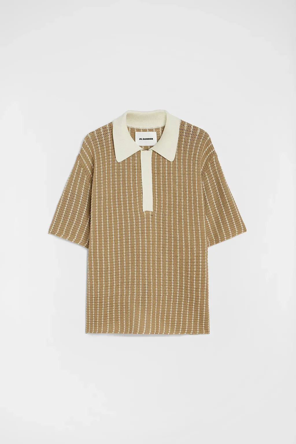 Cotton Knit Polo T-Shirt