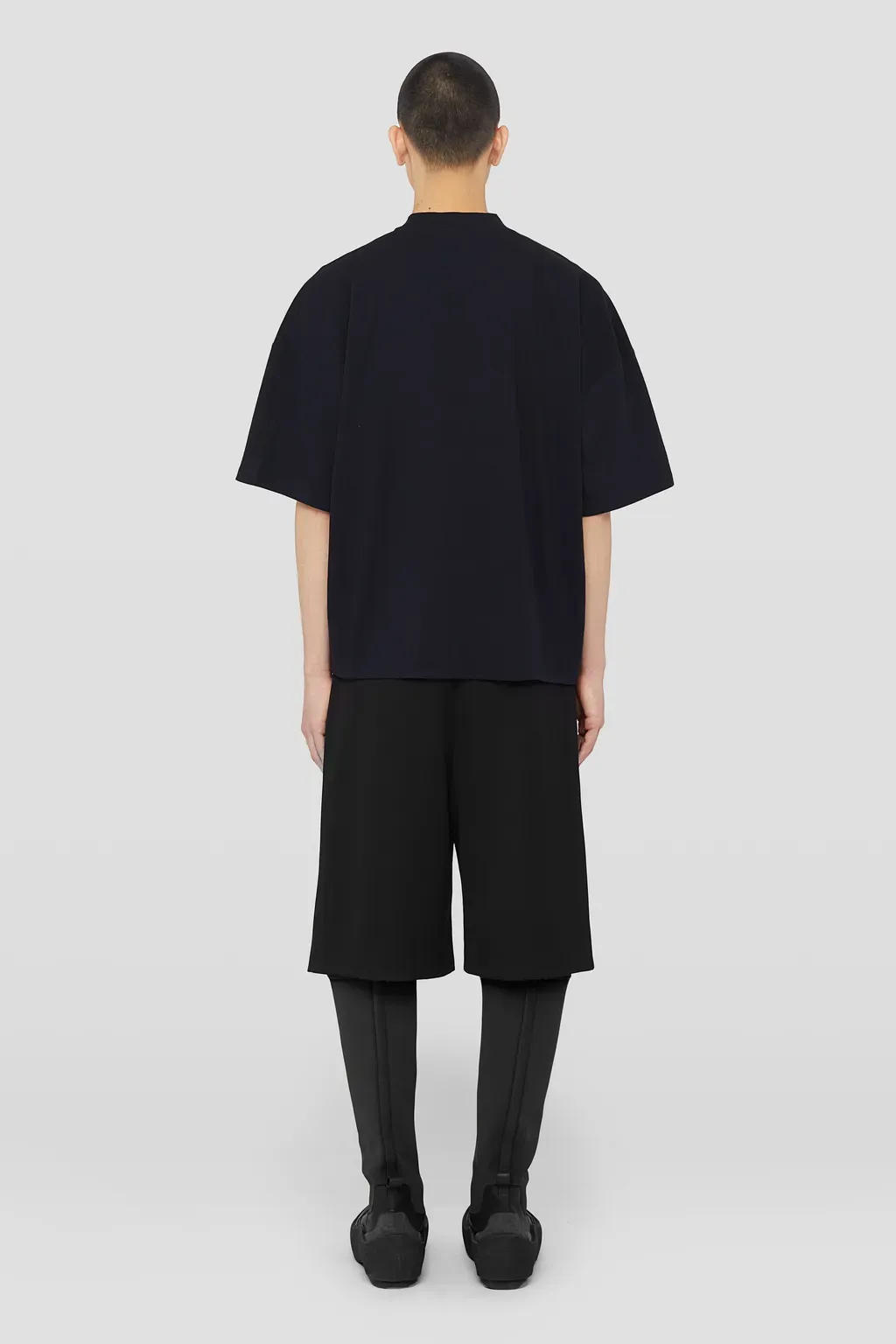 Cotton Mock-Neck T-Shirt