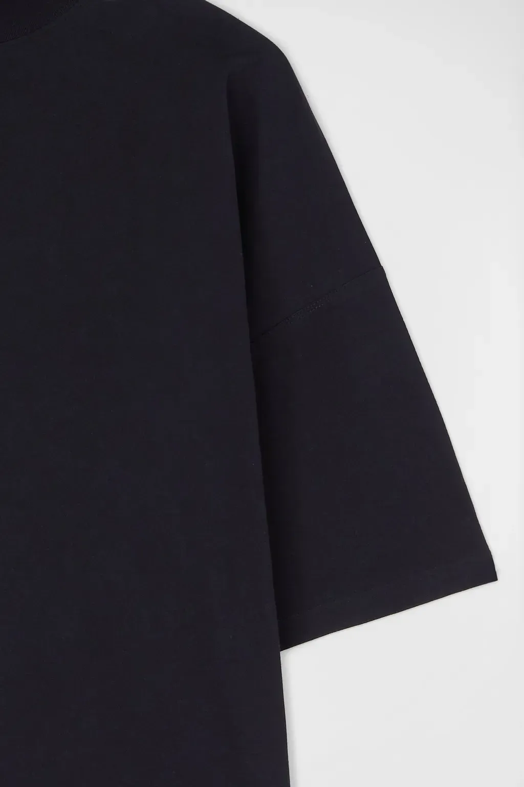 Cotton Mock-Neck T-Shirt