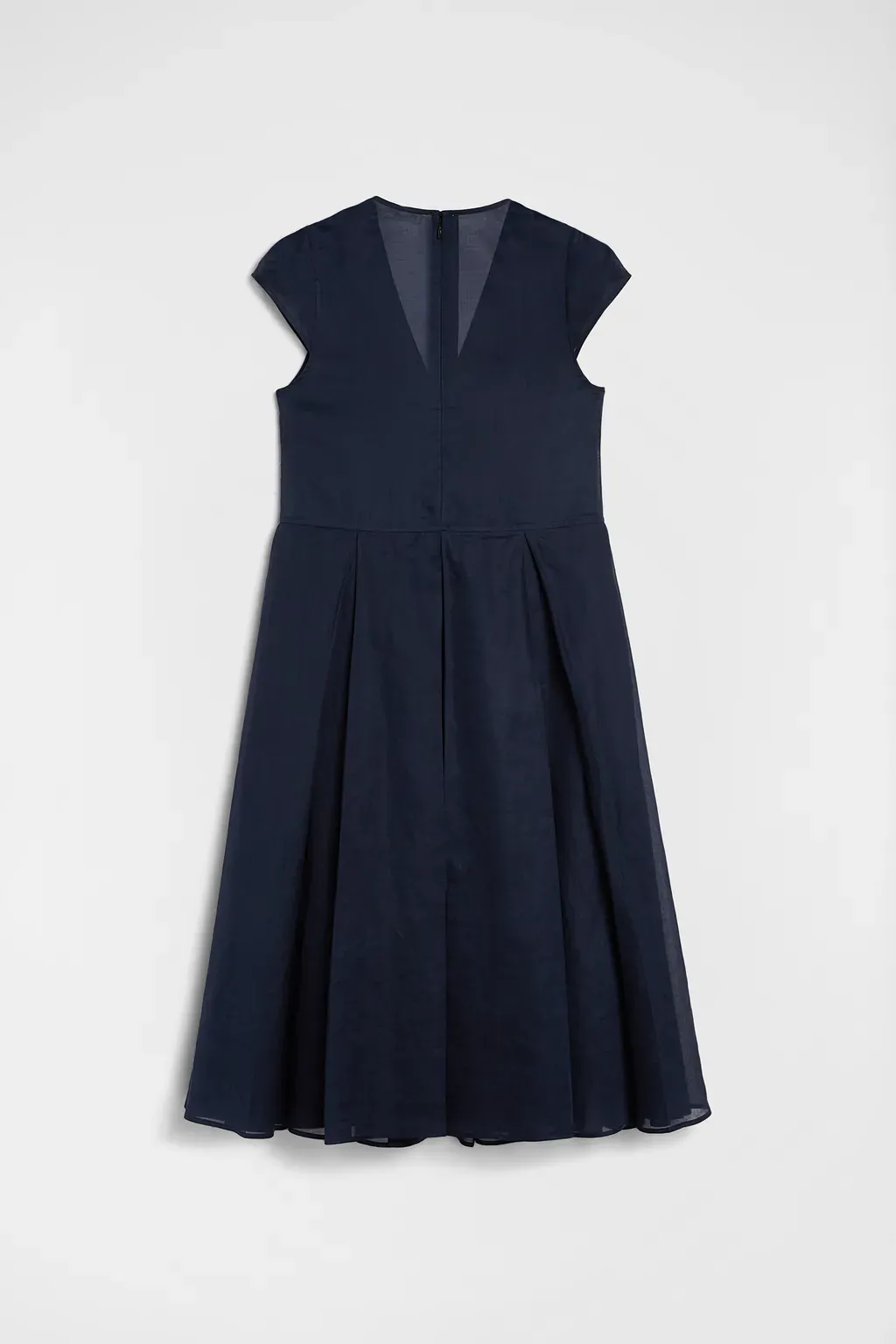 Cotton Organdy Pleated Dress