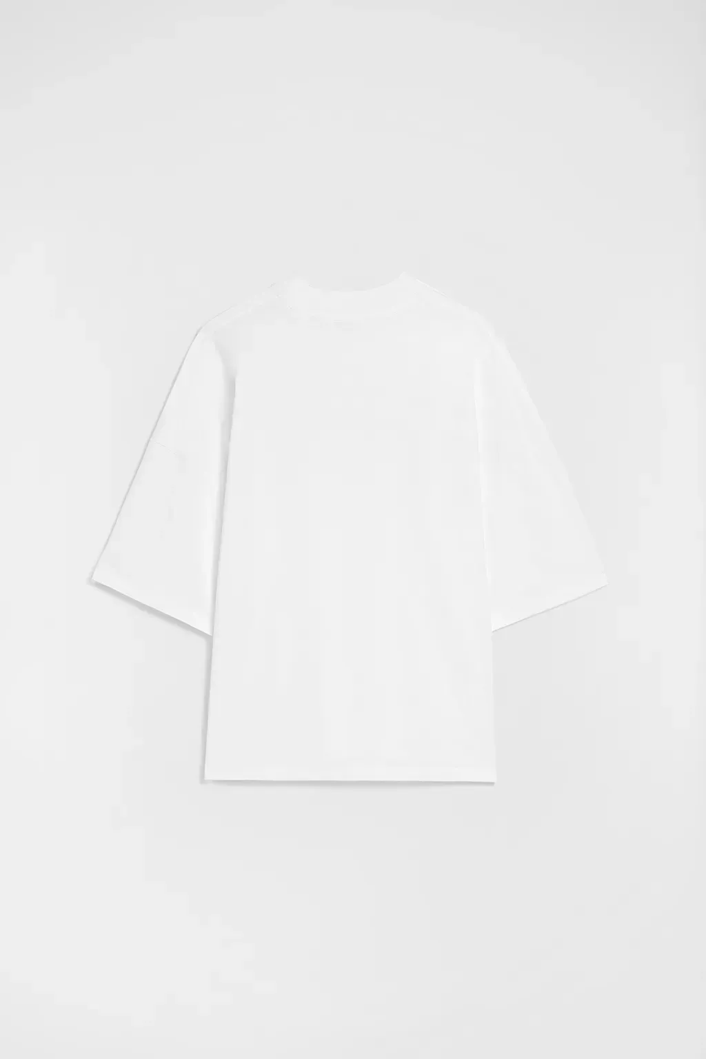 Cotton Mock-Neck T-Shirt