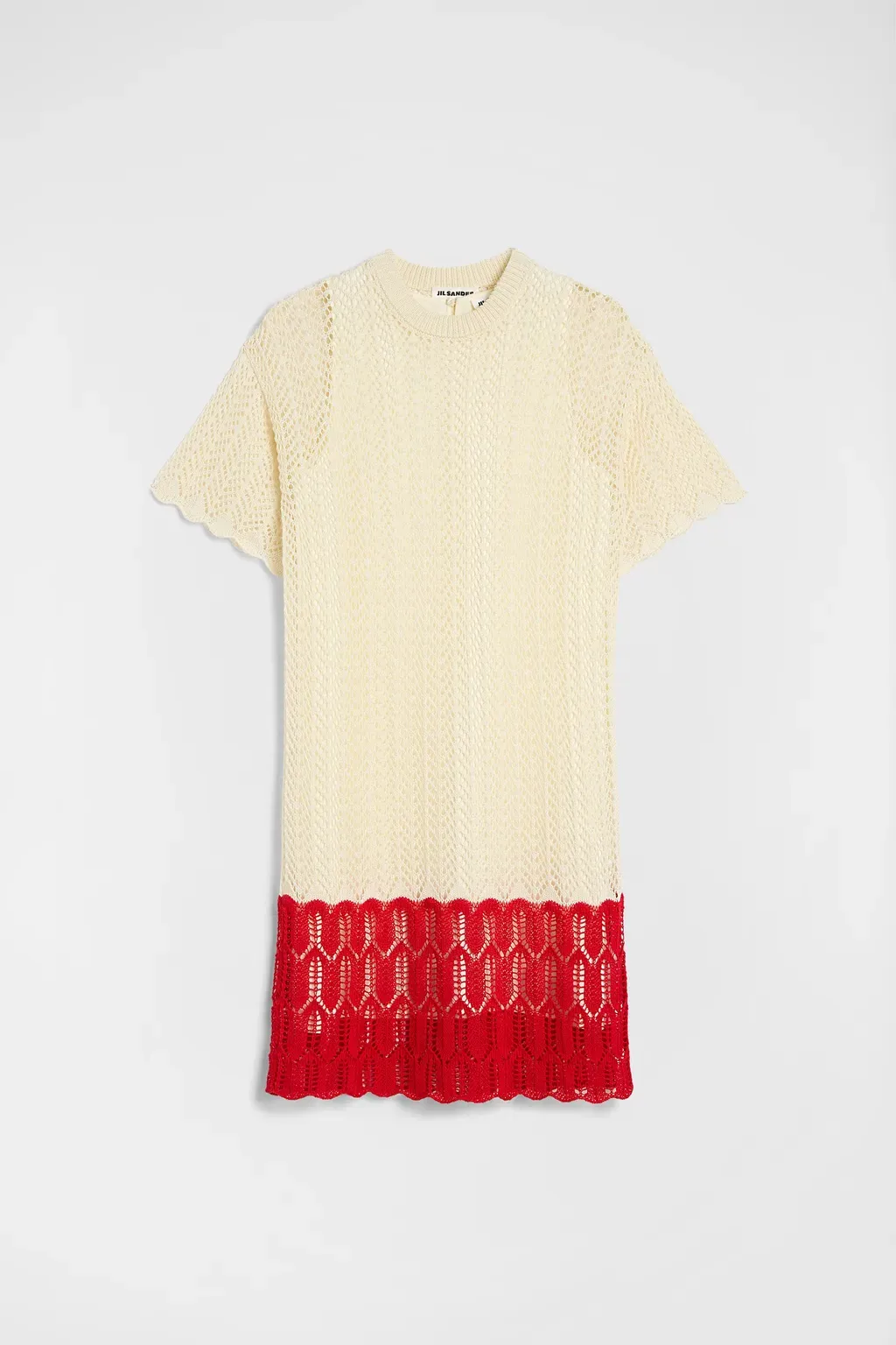 Cotton Pointelle Mini Dress