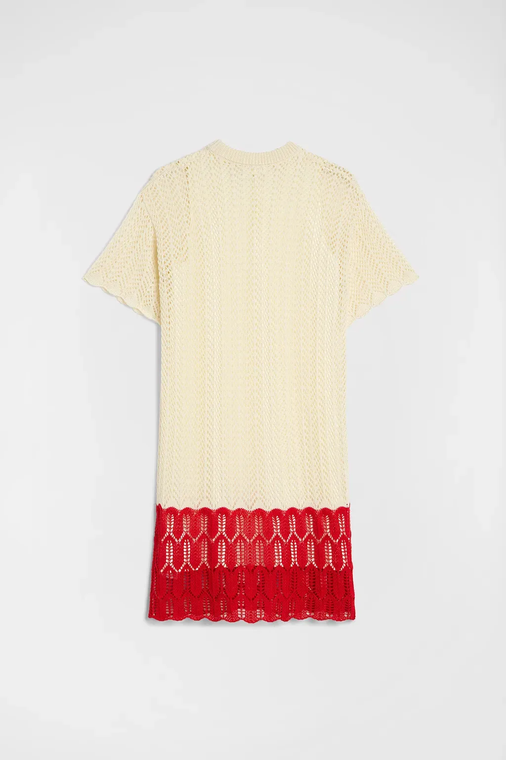 Cotton Pointelle Mini Dress