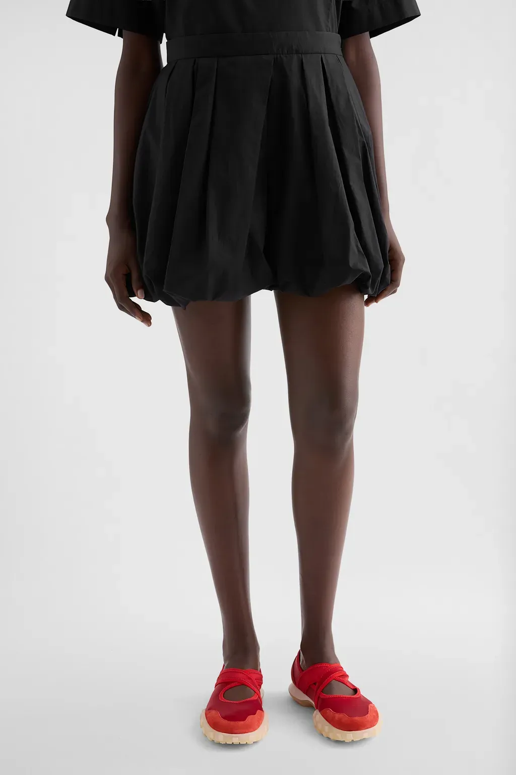 Cotton Poplin Balloon Shorts