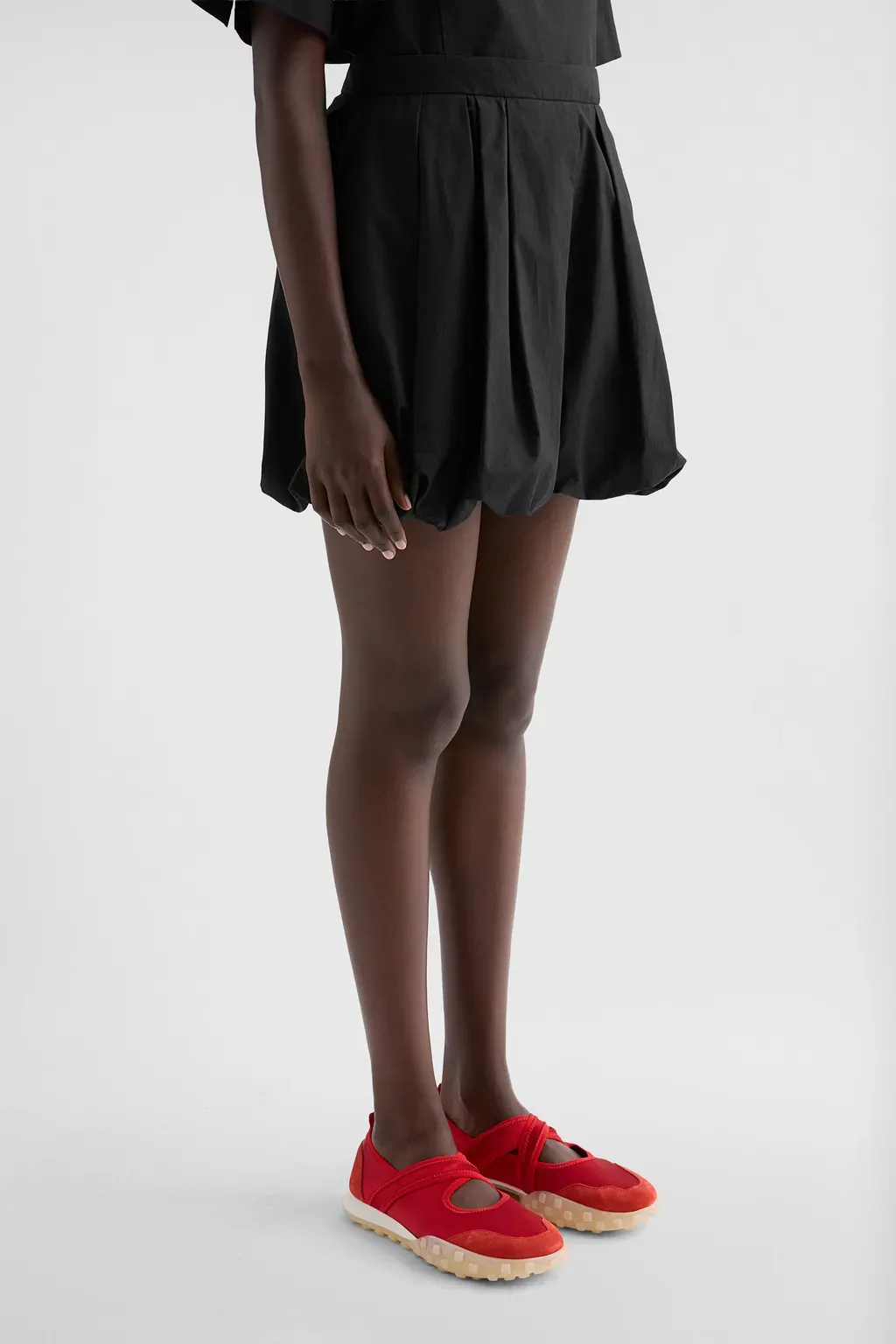 Cotton Poplin Balloon Shorts
