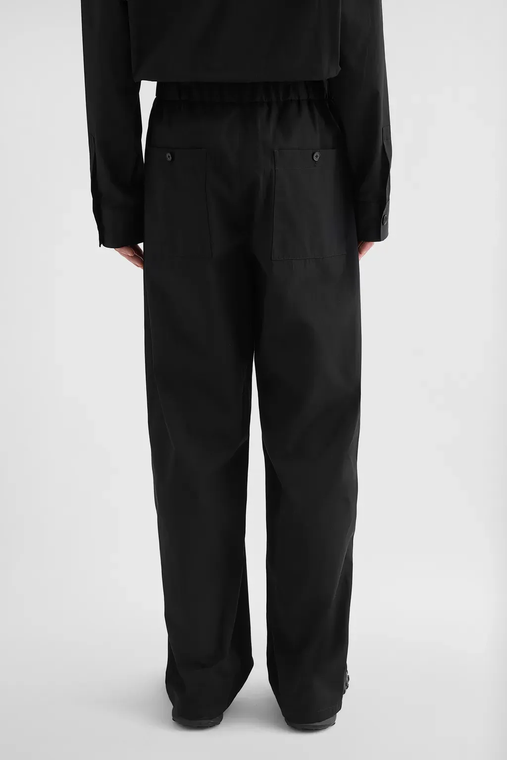 Cotton Poplin Cargo Trousers