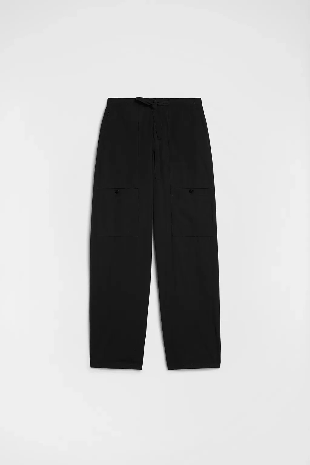 Cotton Poplin Cargo Trousers
