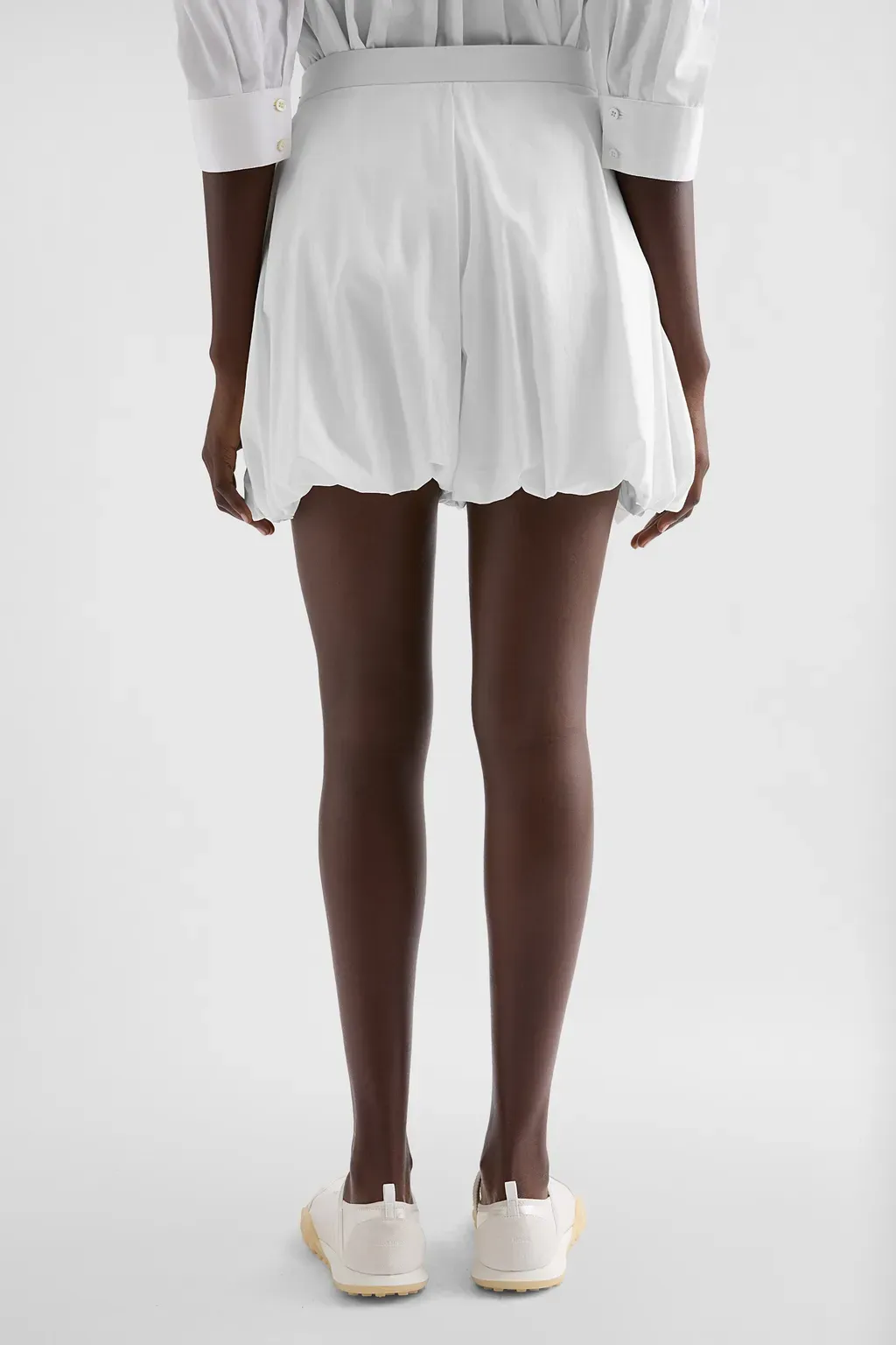 Cotton Poplin Balloon Shorts