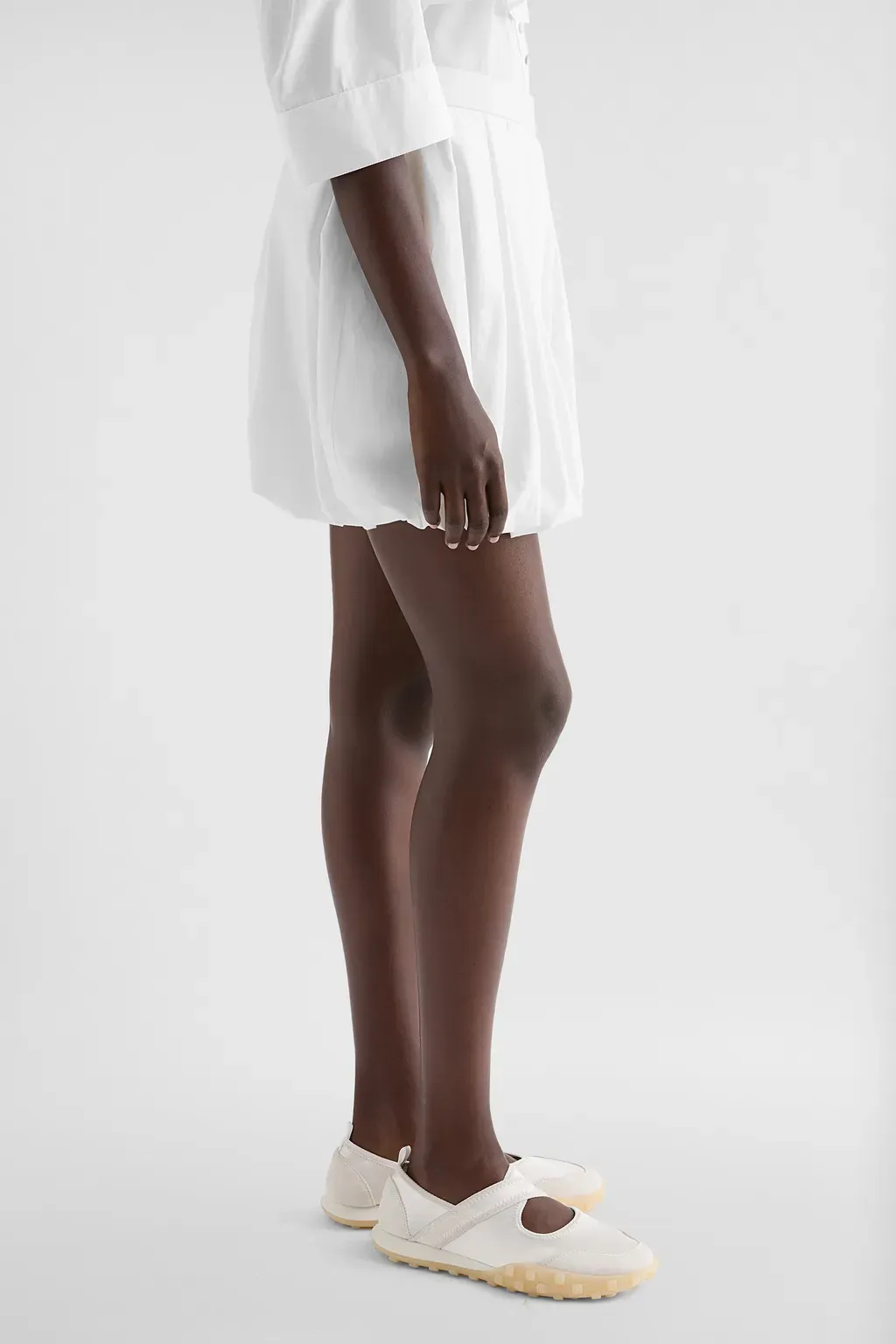 Cotton Poplin Balloon Shorts