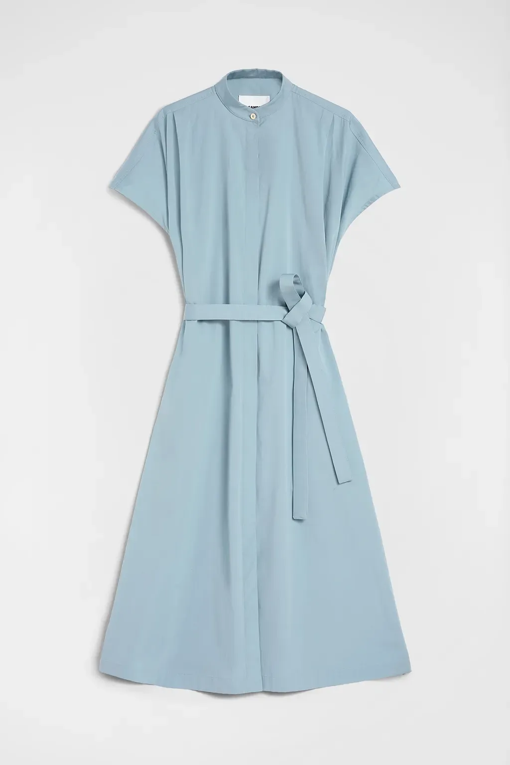 Cotton Poplin Belted Dress