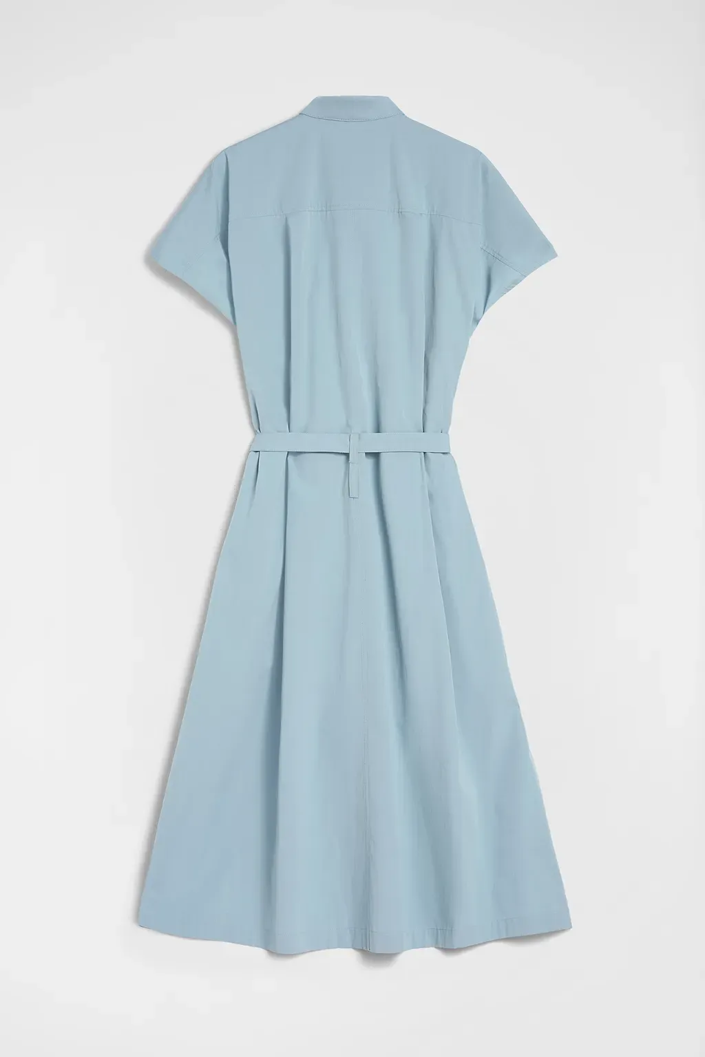 Cotton Poplin Belted Dress