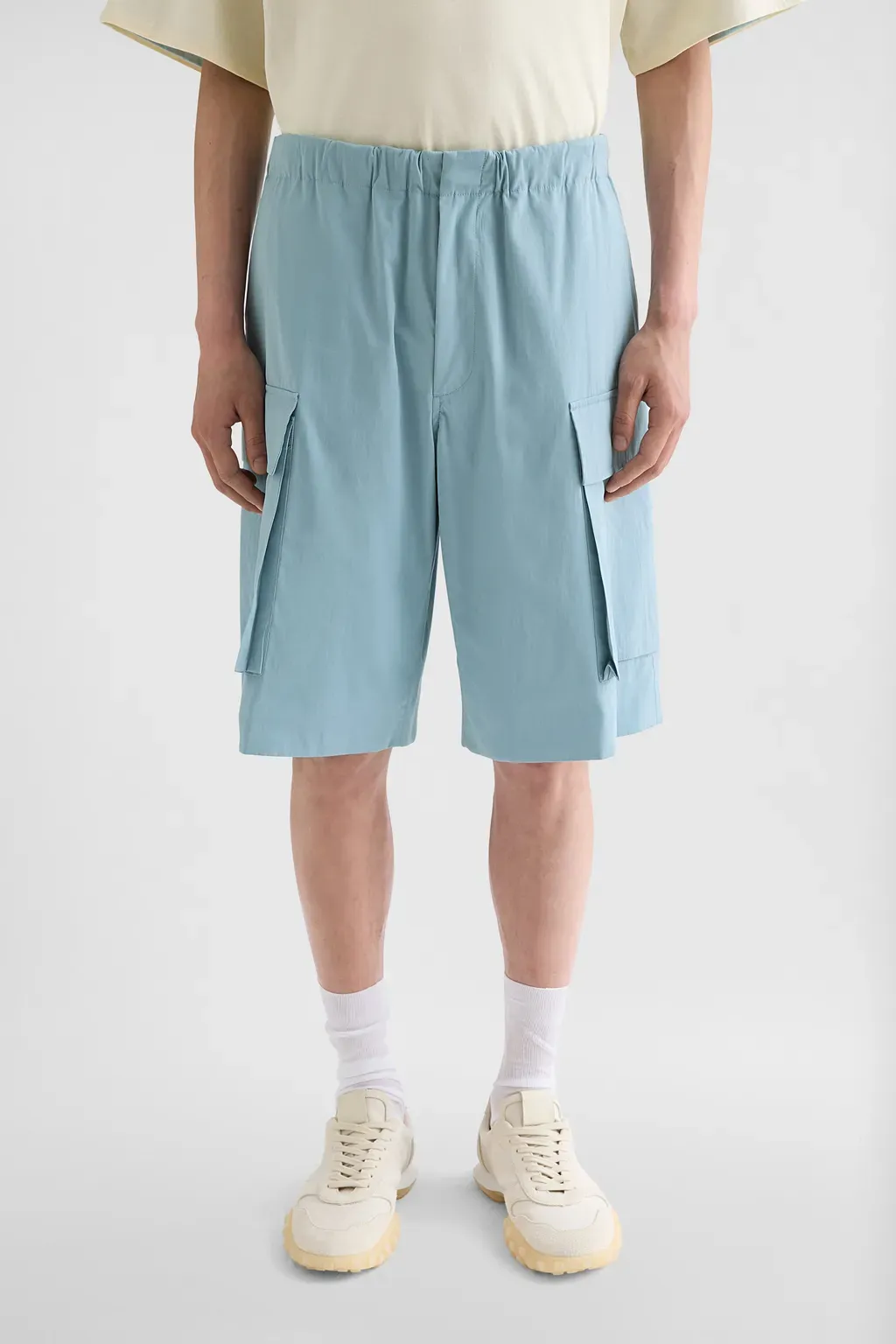 Cotton Poplin Cargo Shorts