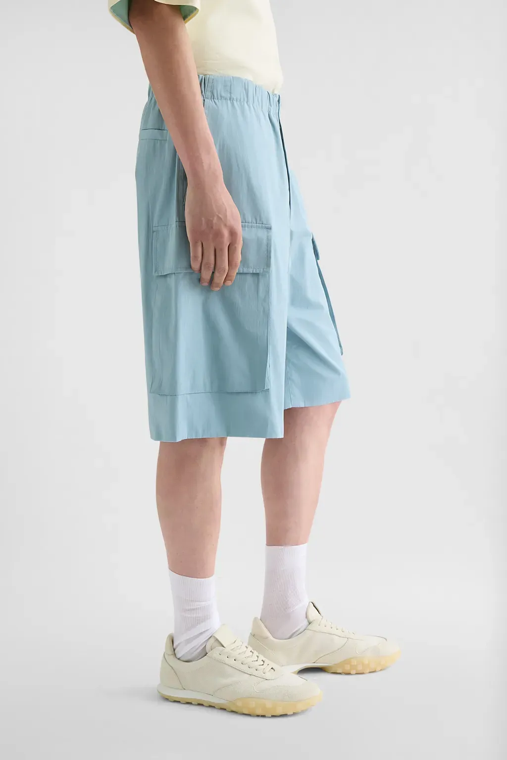 Cotton Poplin Cargo Shorts