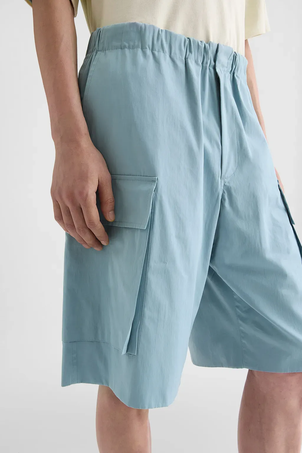 Cotton Poplin Cargo Shorts