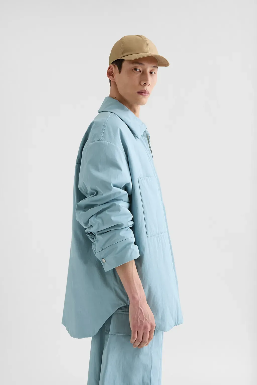 Cotton Poplin Padded Overshirt