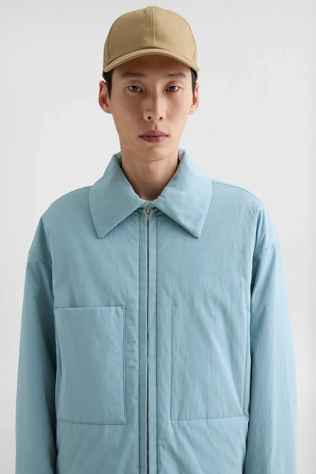 Cotton Poplin Padded Overshirt