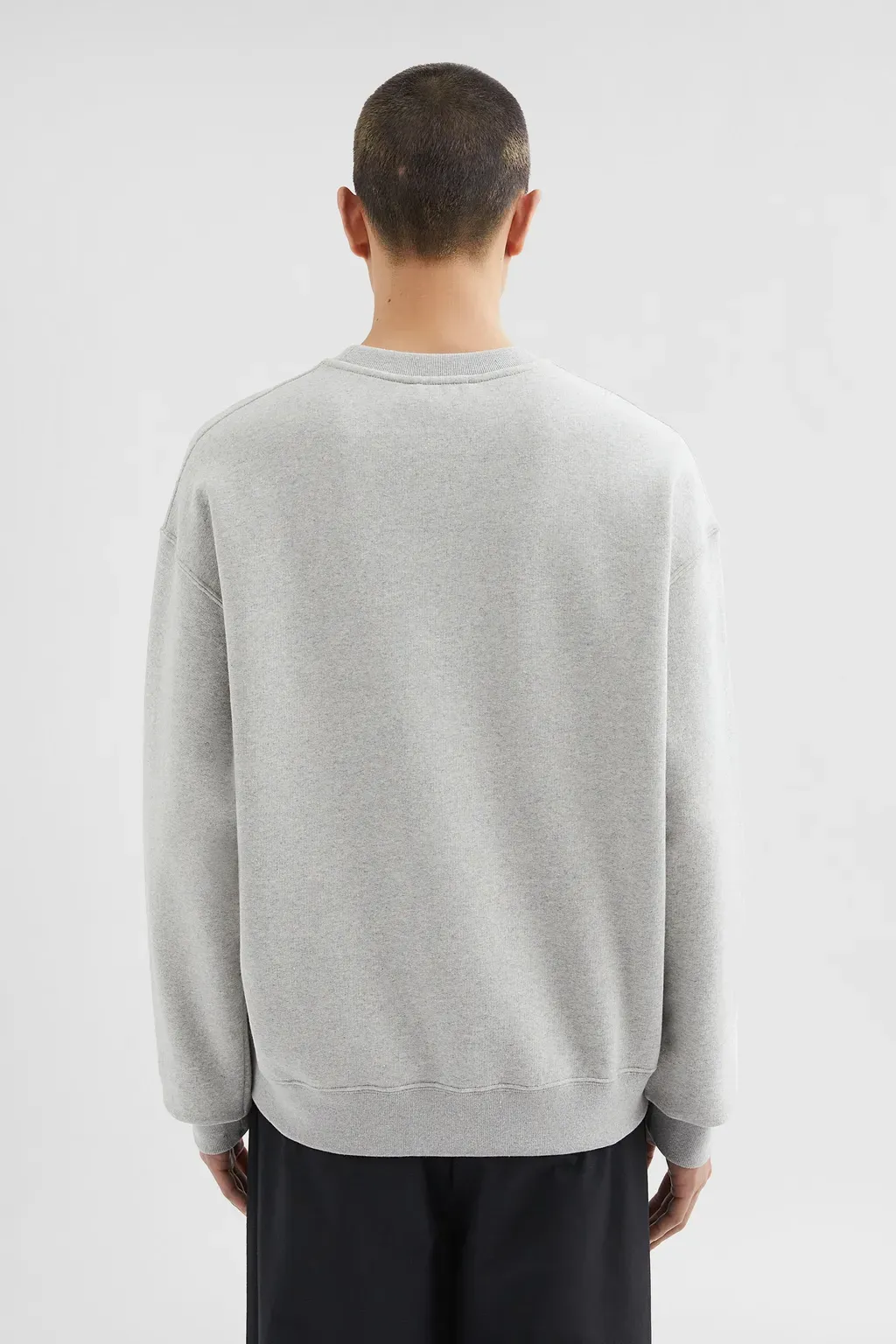Cotton Terry Crew-Neck Sweatshirt