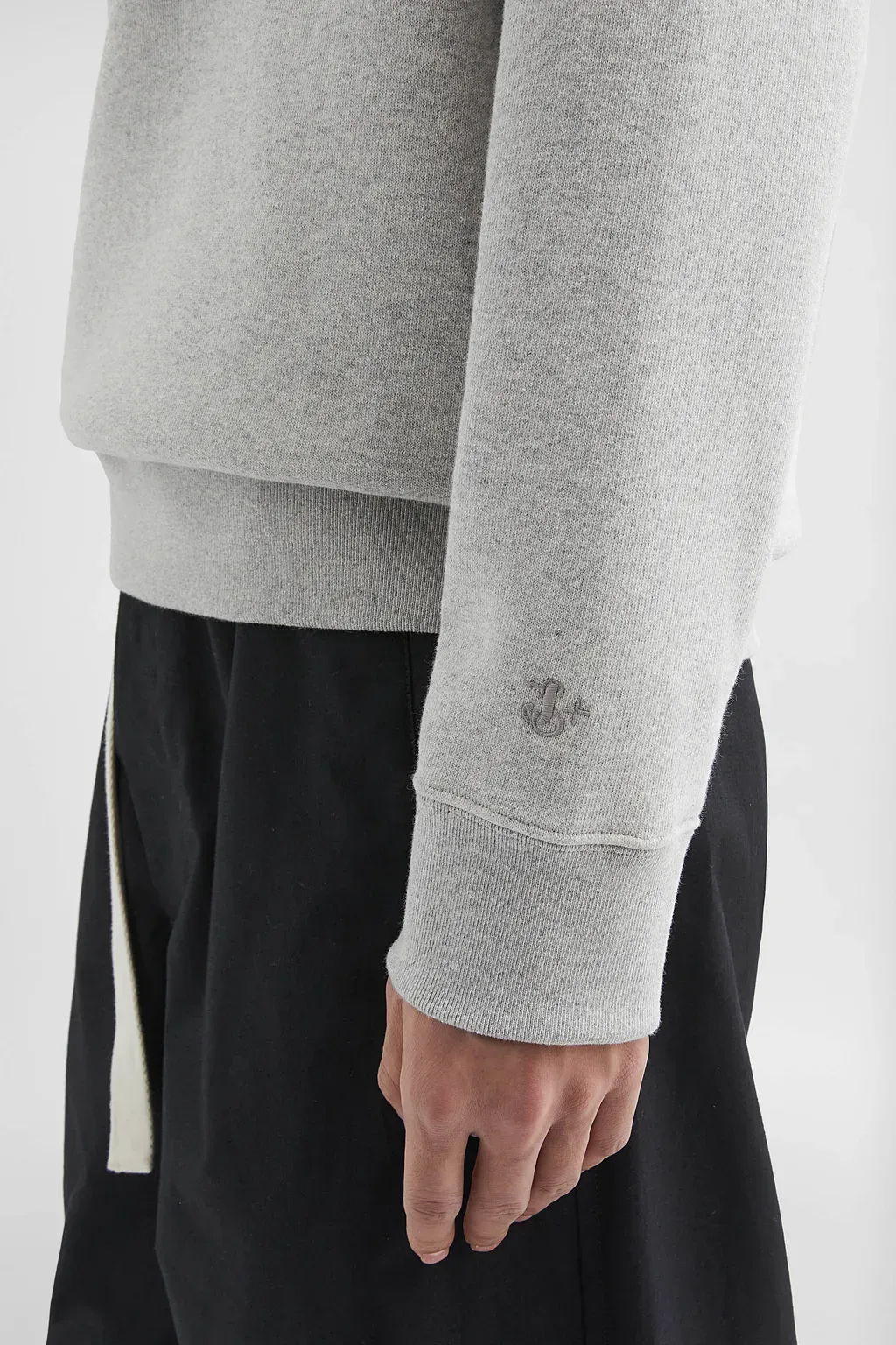 Cotton Terry Crew-Neck Sweatshirt