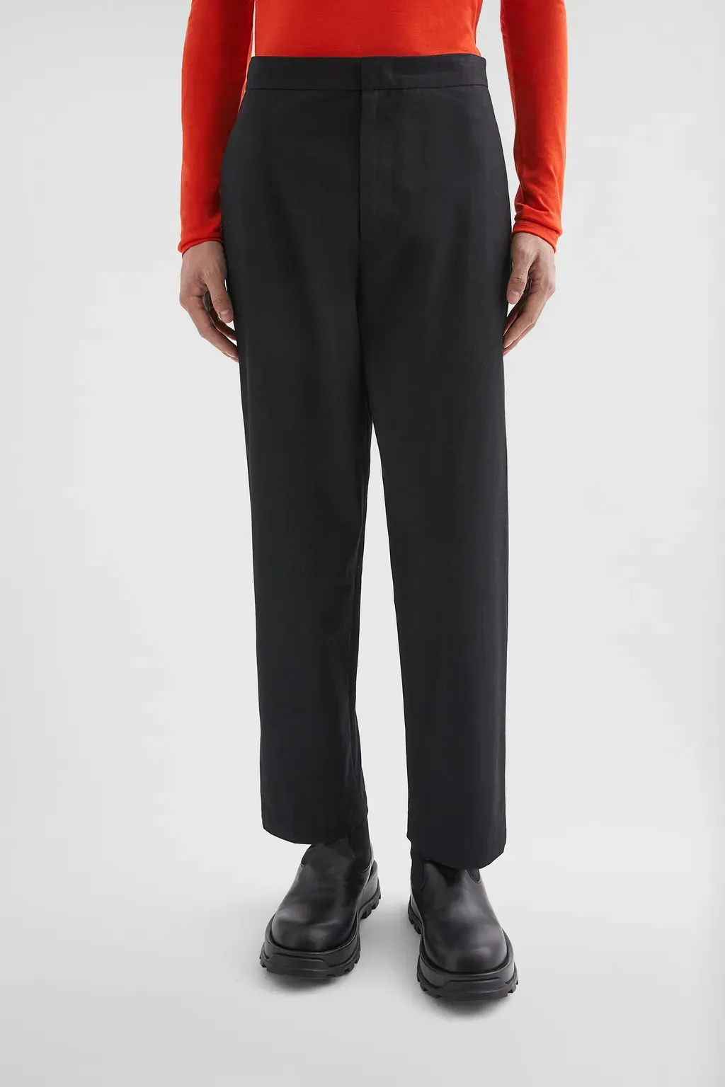 Cotton Tapered Trousers