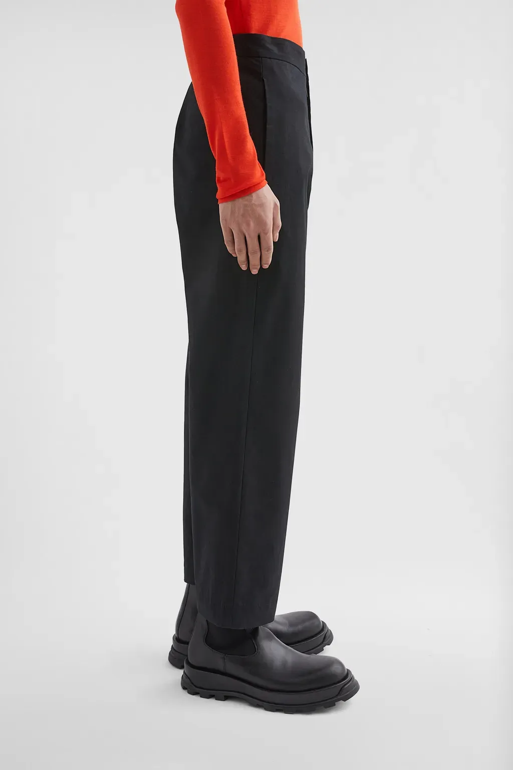 Cotton Tapered Trousers