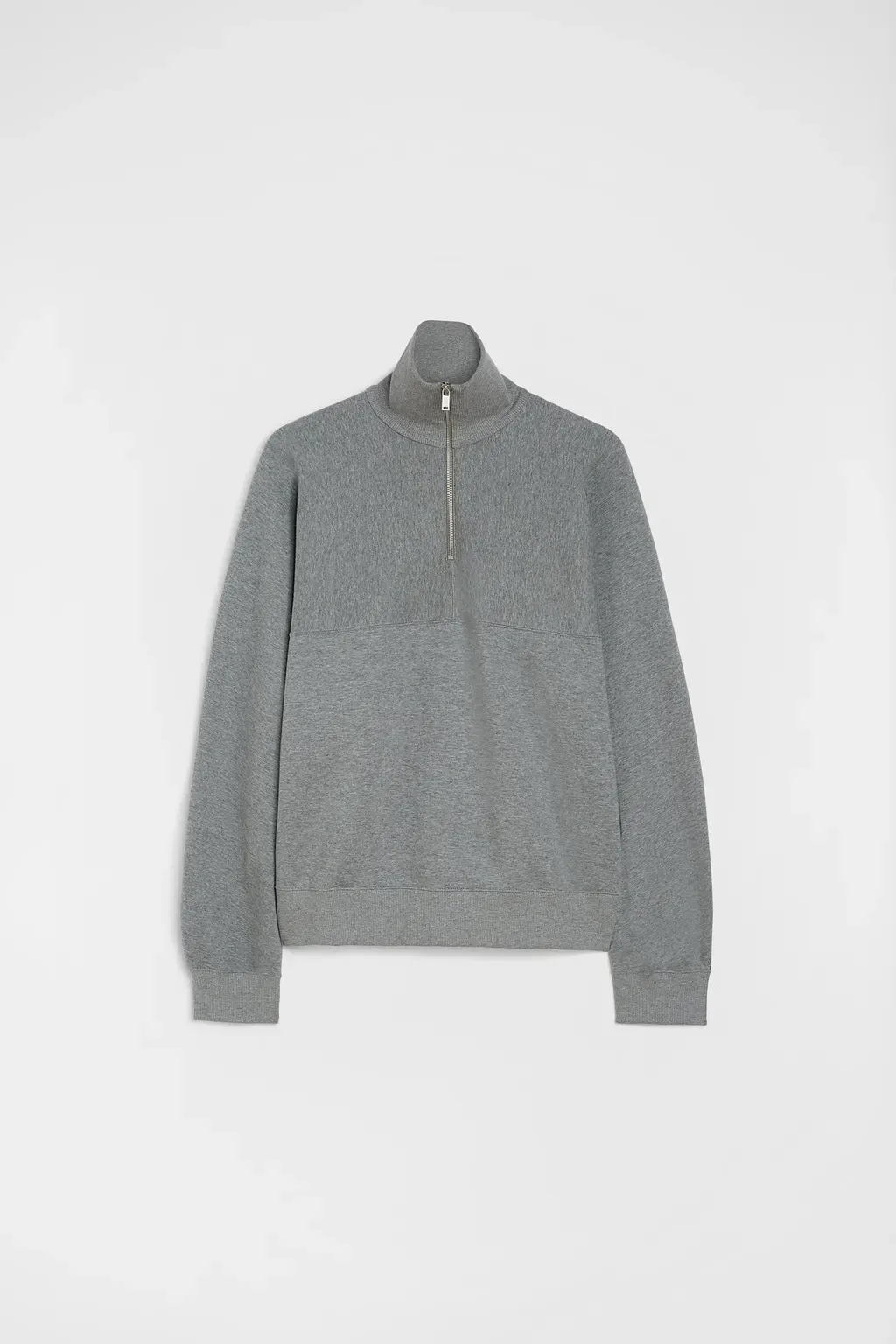 Cotton Terry High-Neck Sweatshirt