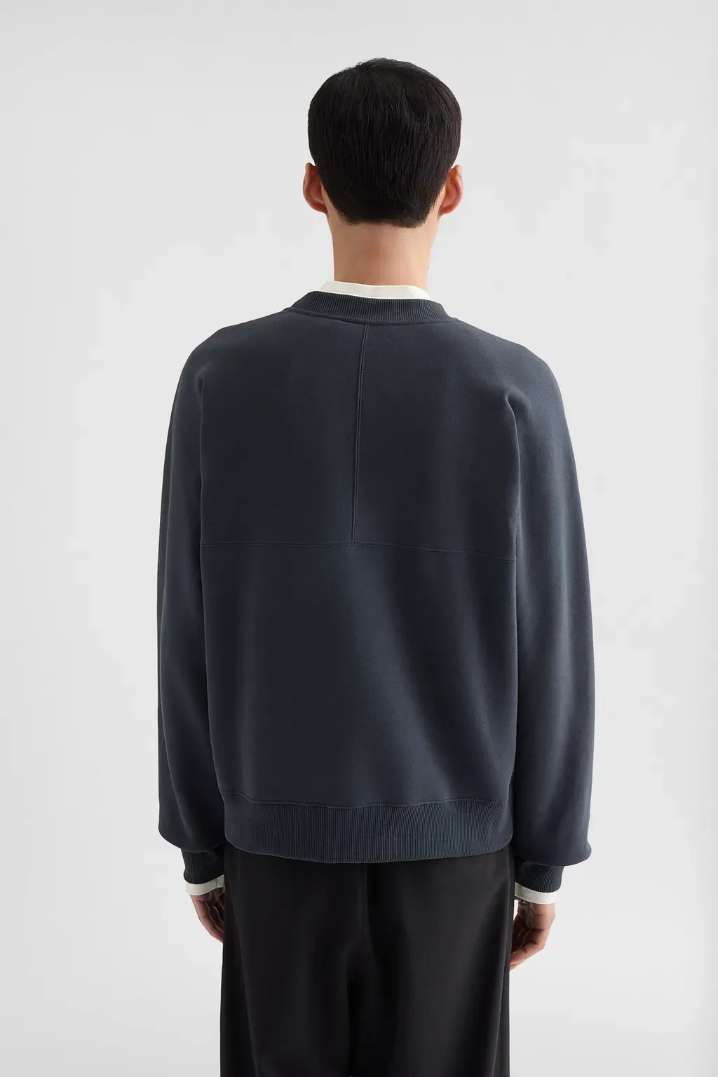 Cotton Terry Crew-Neck Sweatshirt