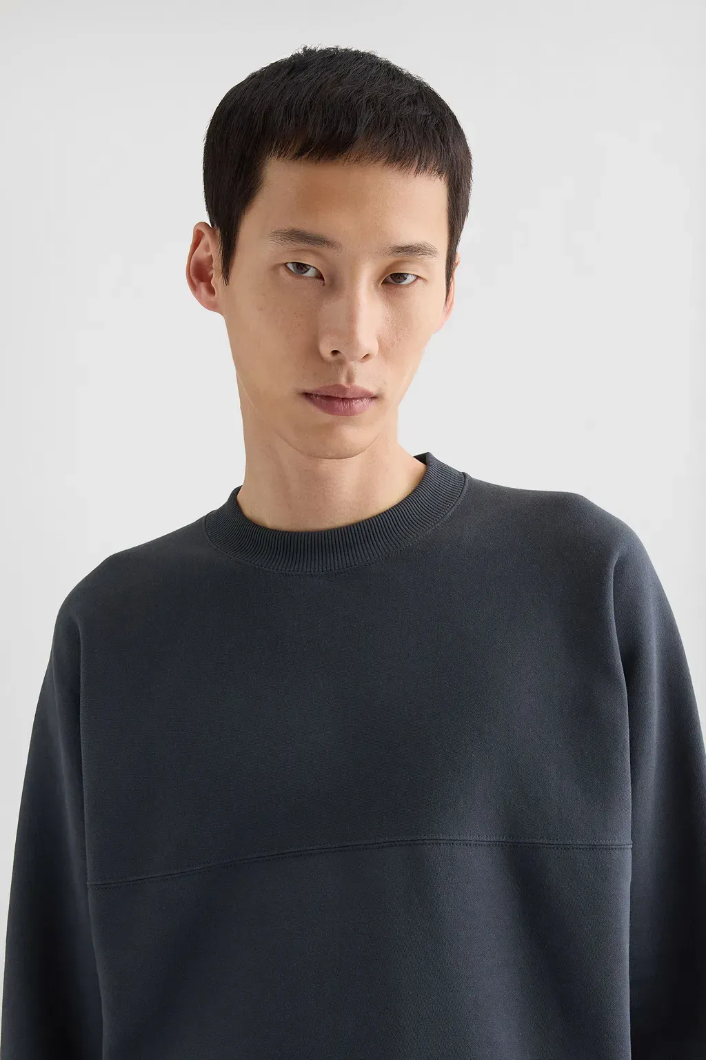 Cotton Terry Crew-Neck Sweatshirt