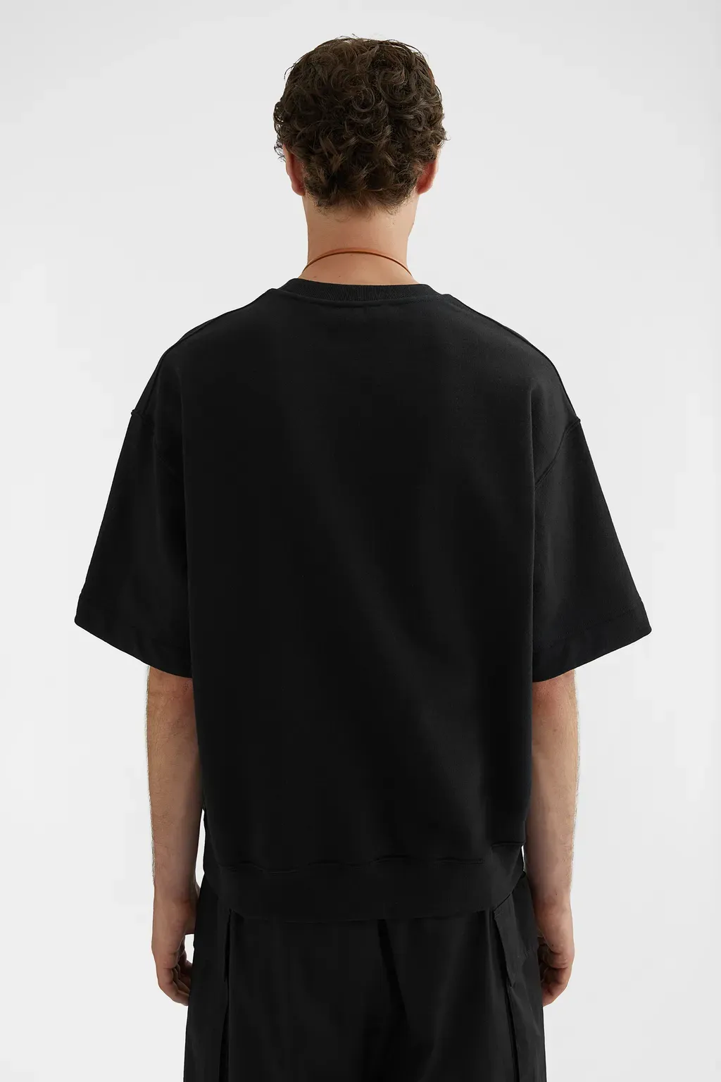 Cotton Terry Crew-Neck T-Shirt