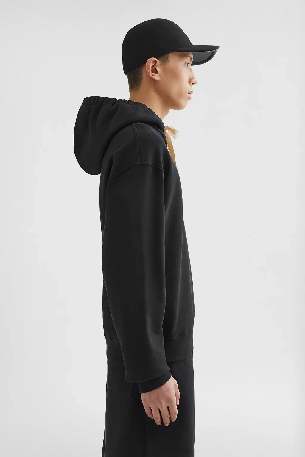 Cotton Terry Hooded Sweatshirt