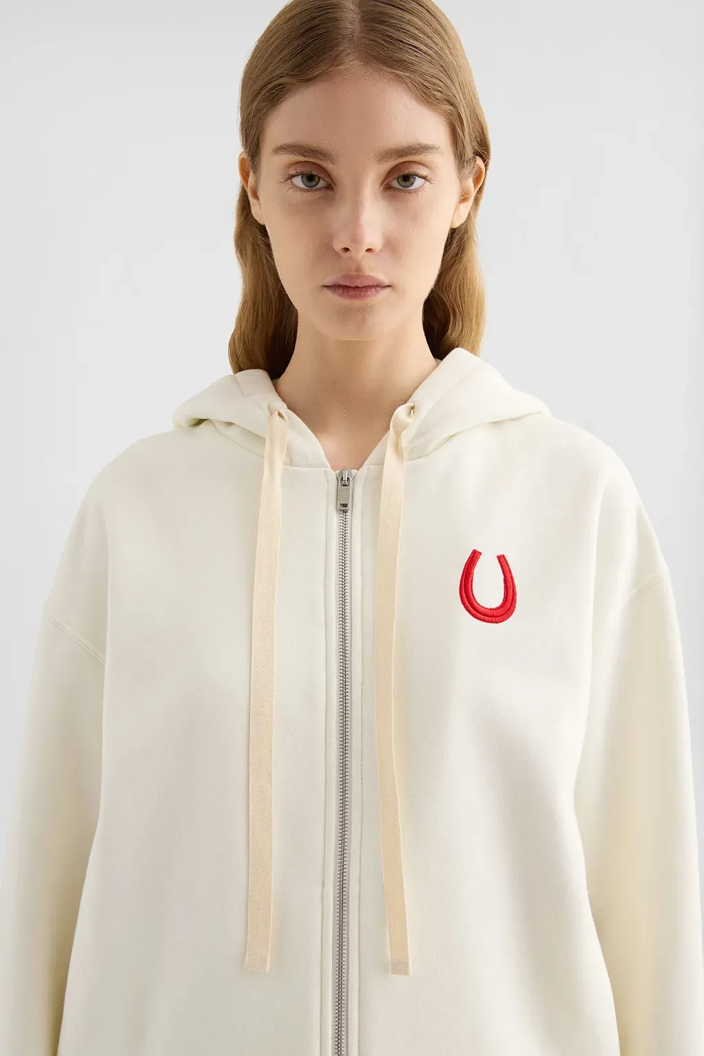 Cotton Terry Zip-Up Sweatshirt