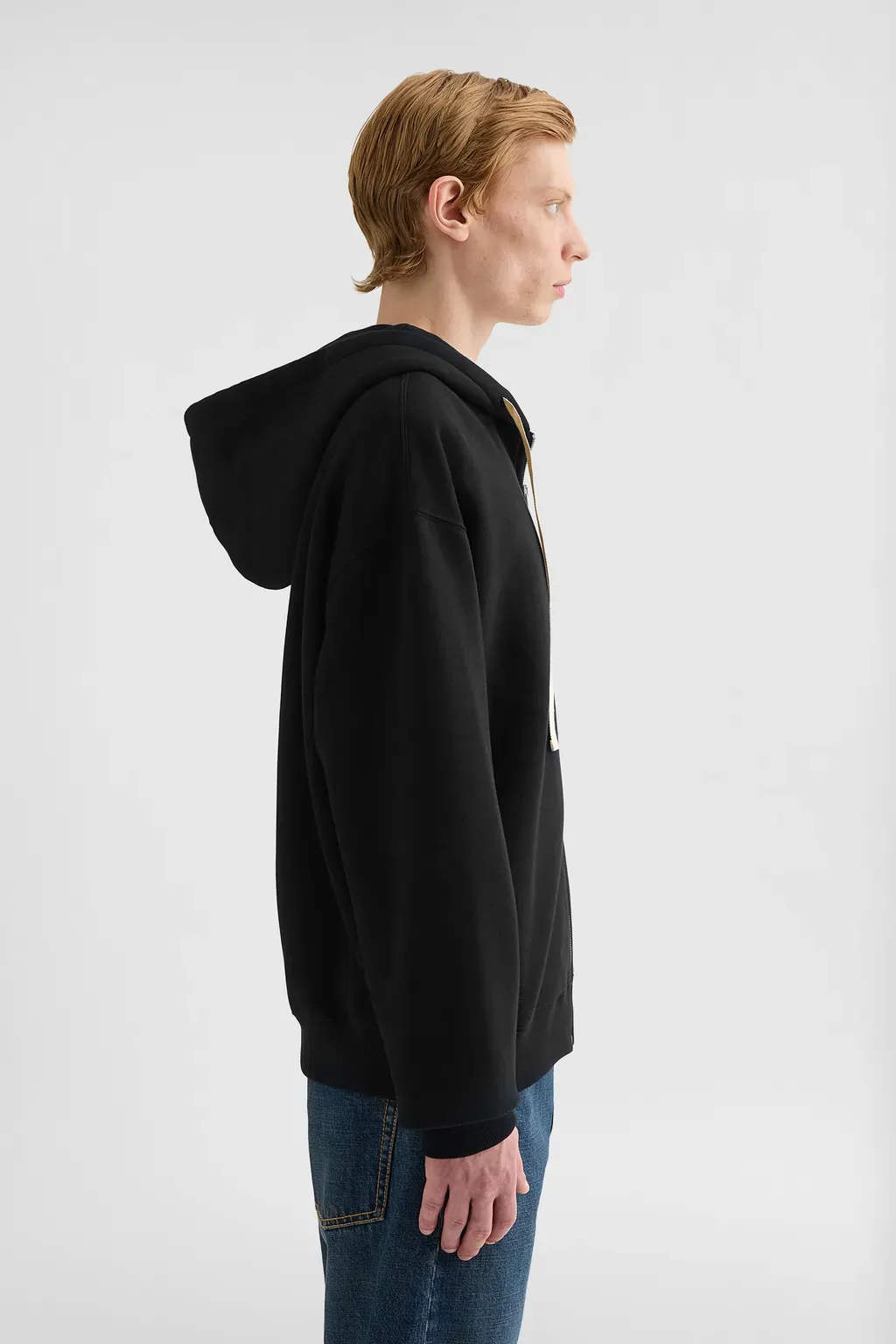 Cotton Terry Zip-Up Sweatshirt