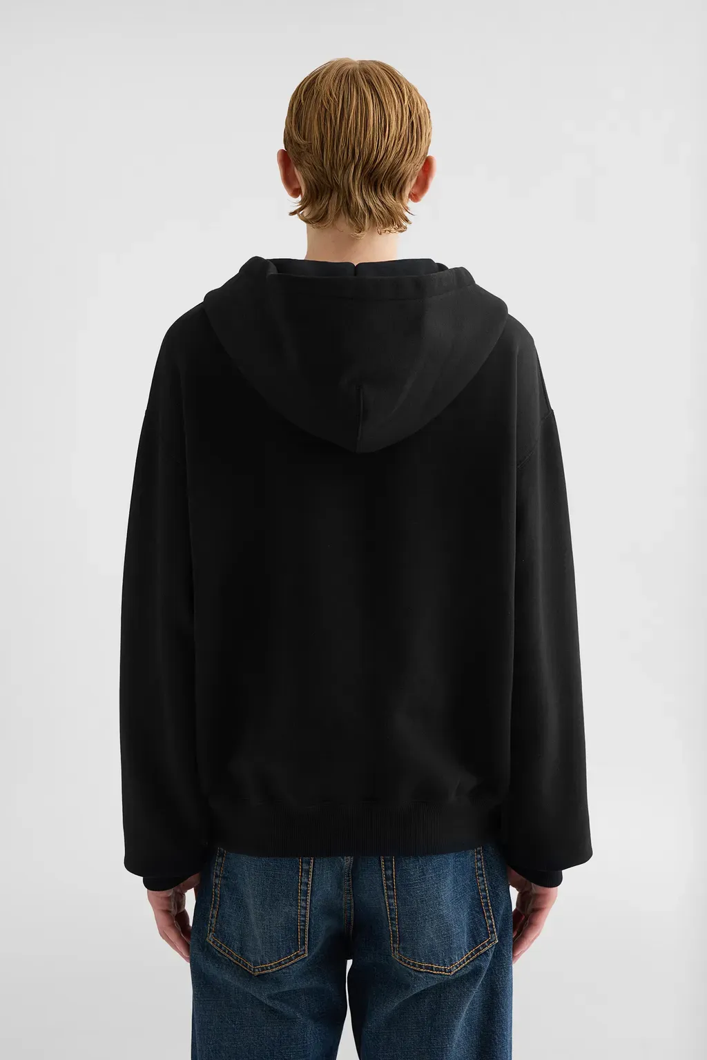 Cotton Terry Zip-Up Sweatshirt
