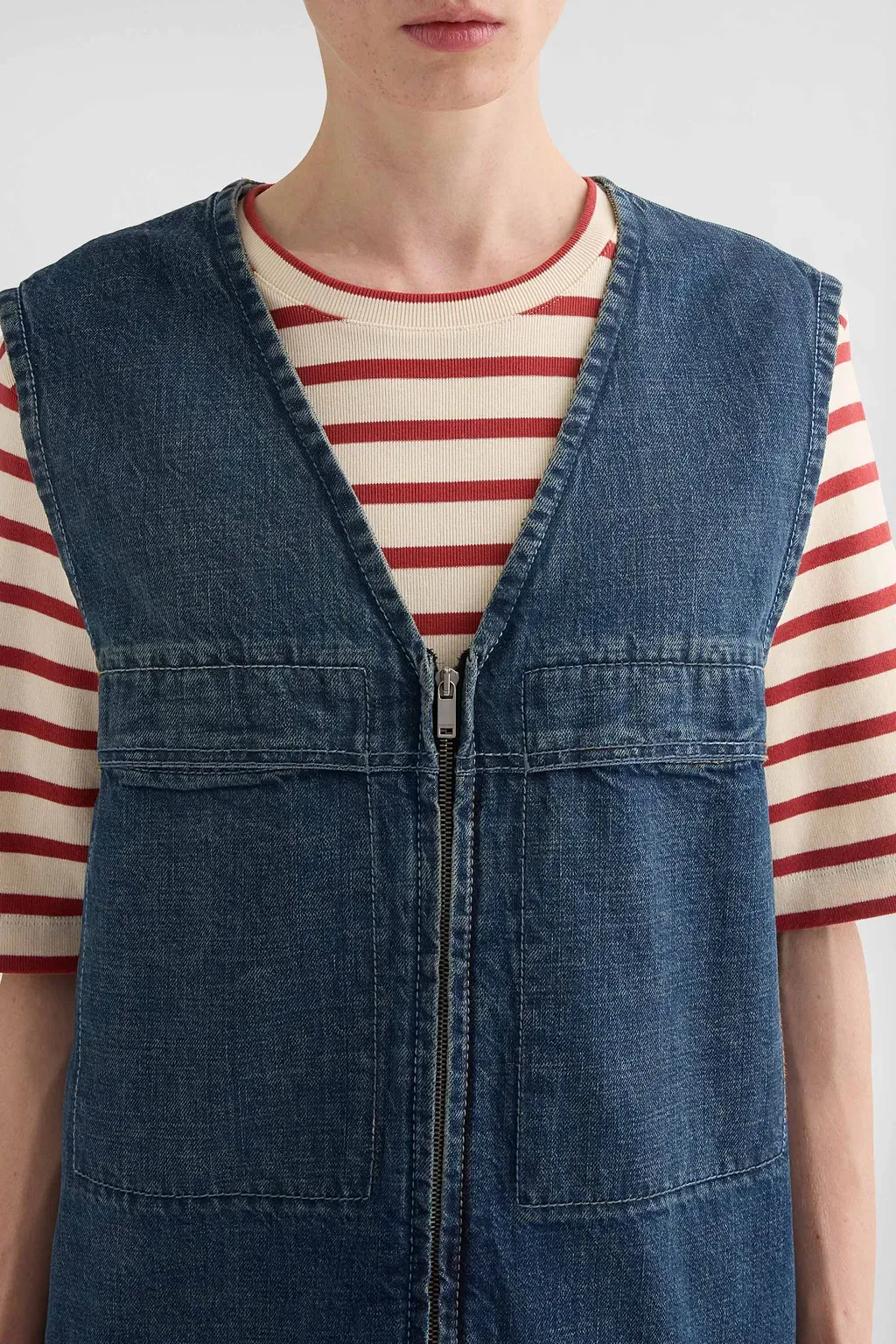 Denim Padded Vest